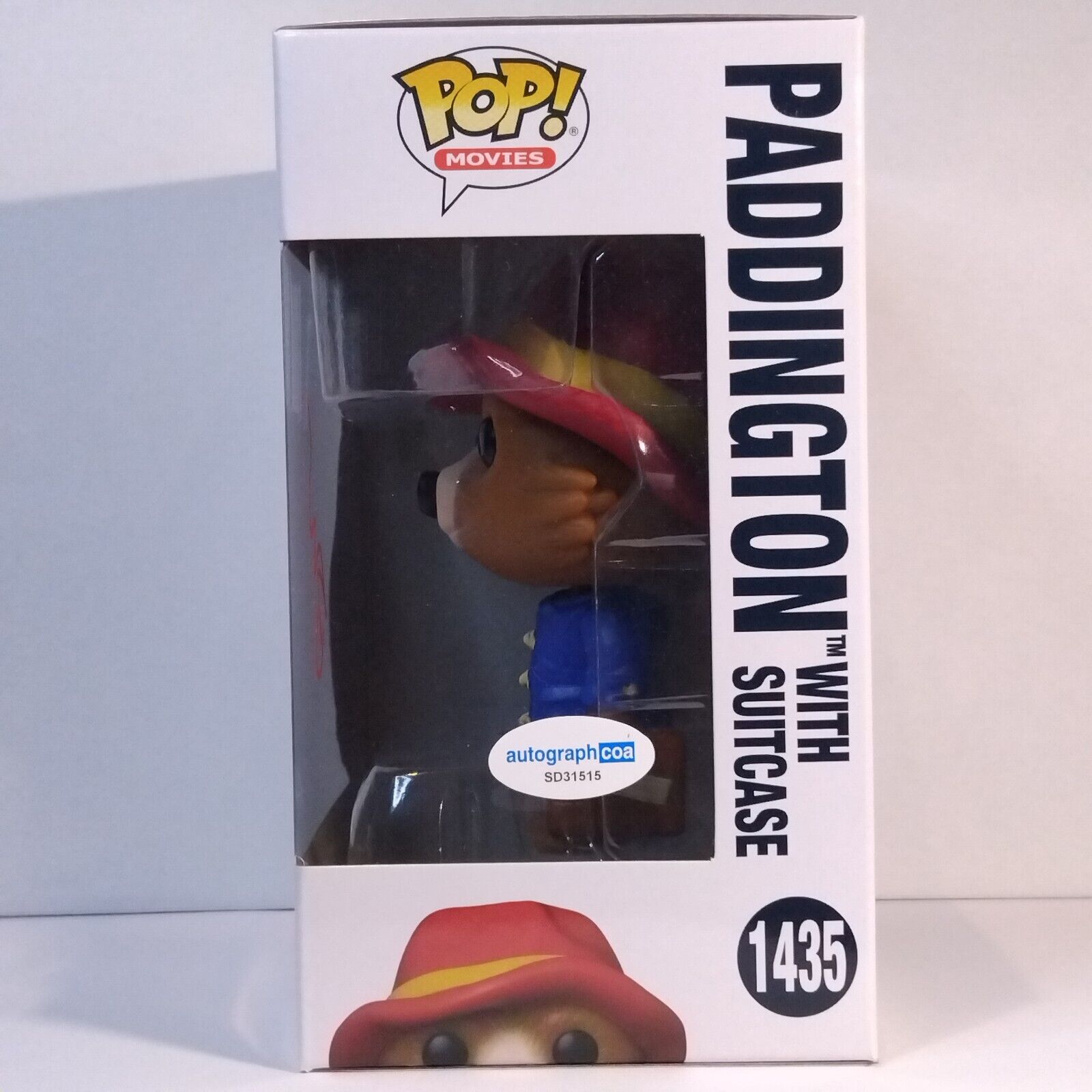 Funko Pop! Movies Paddington Signed Ben Whishaw COA #1435 WS