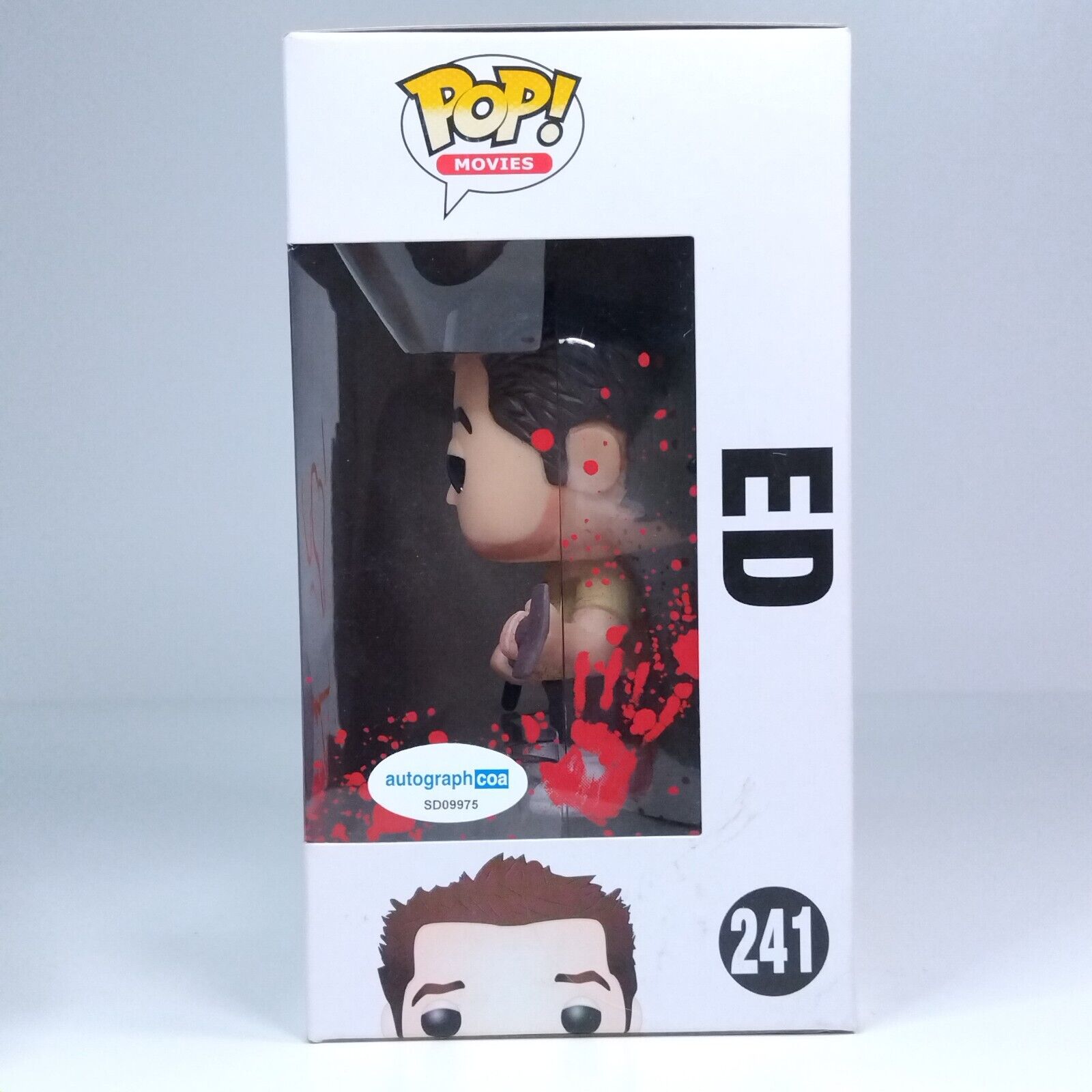 Funko Pop! Movies Horror Shaun of the Dead Bloody Ed Signed Nick Frost COA #241