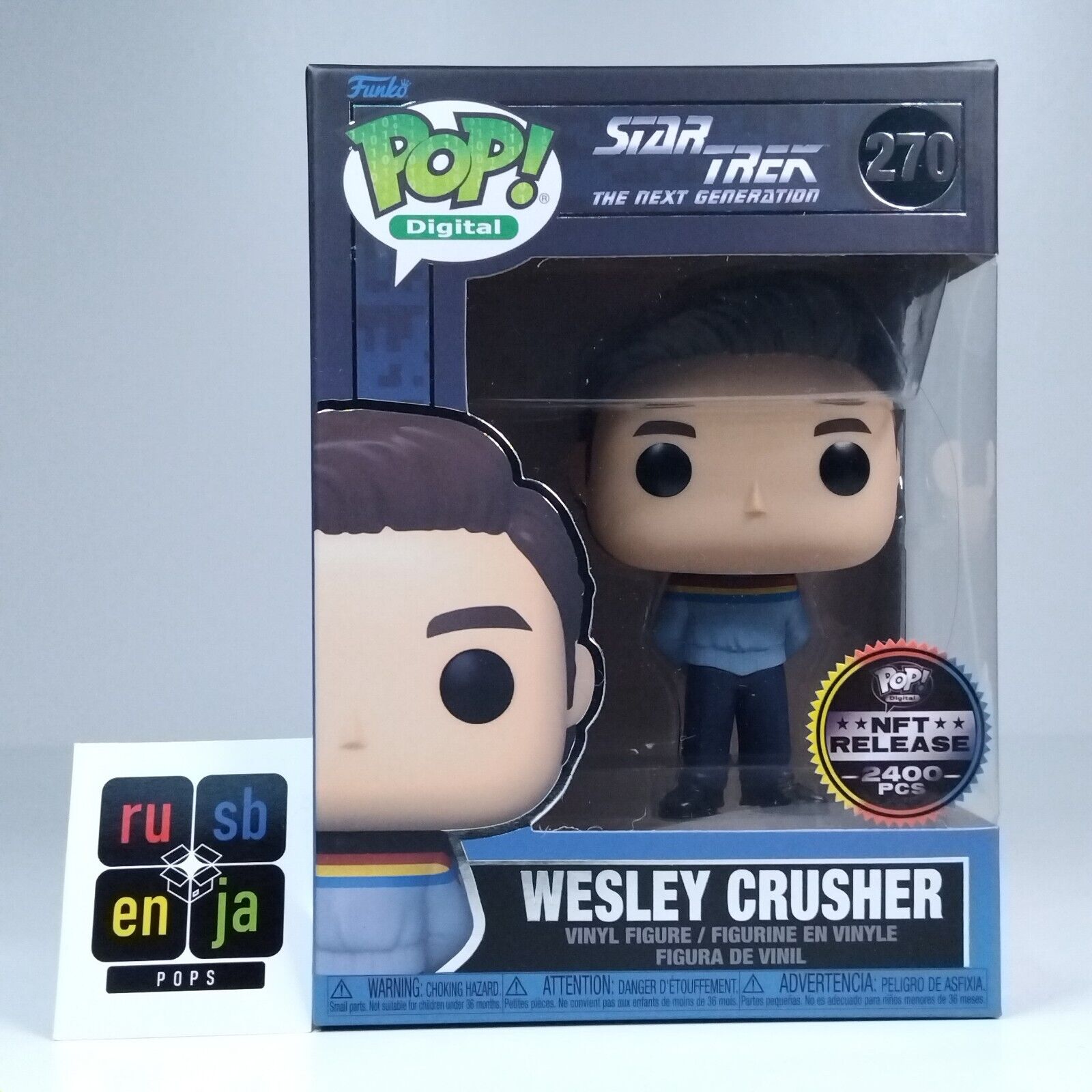 Funko Pop! Digital TV Star Trek The Next Generation Wesley Crusher 2400 Pcs #270