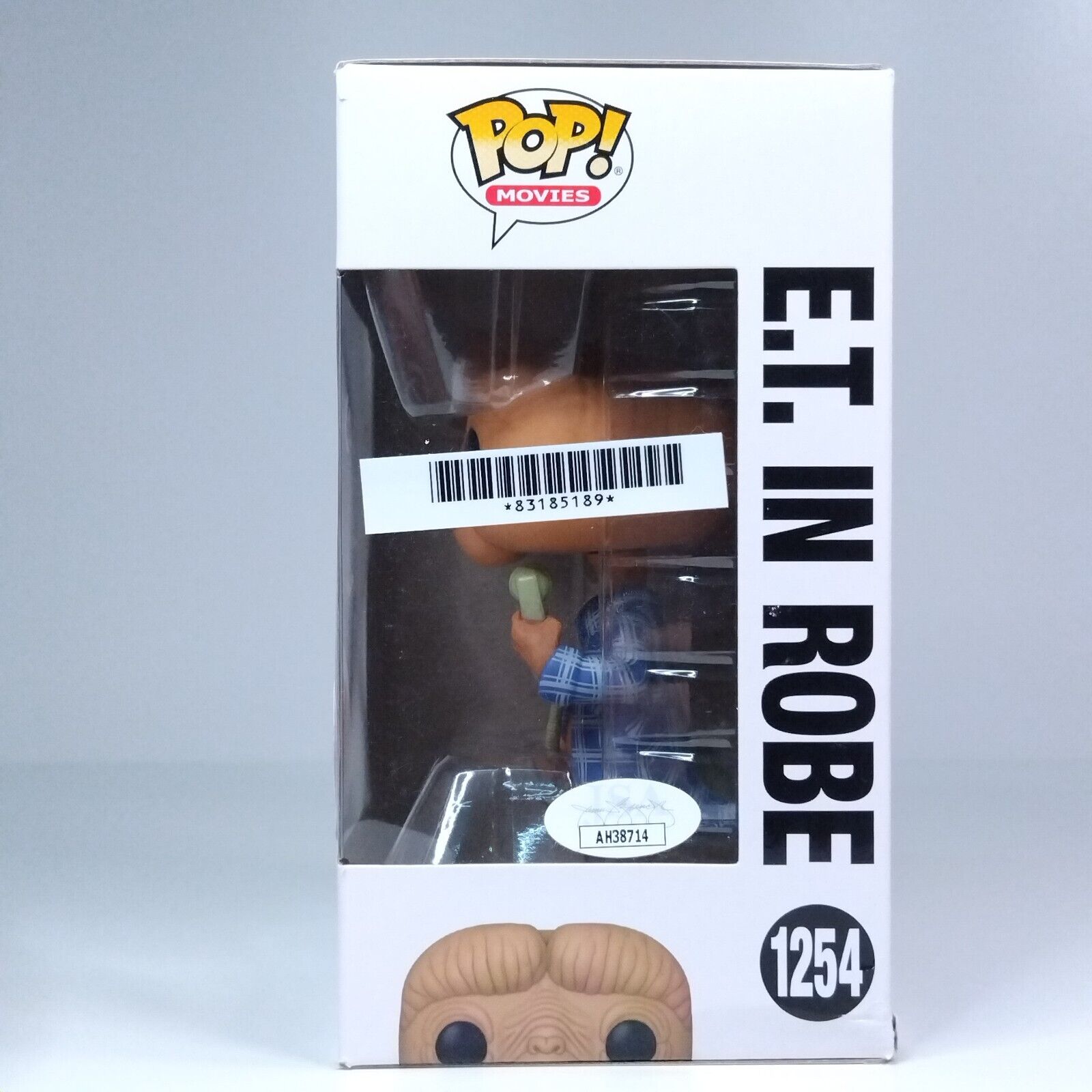 Funko Pop! Movies ET in Robe Signed Matthew De Meritt 7BAP COA #1254 BOX DAMAGE