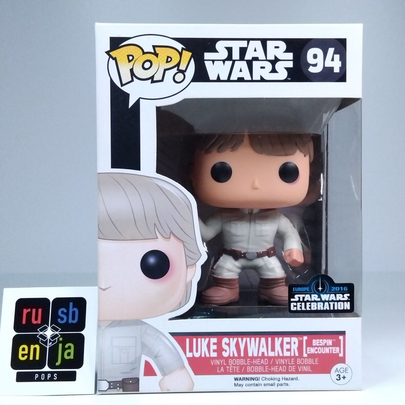 Funko Pop! Star Wars Luke Skywalker Bespin Encounter Celebration Sticker #94