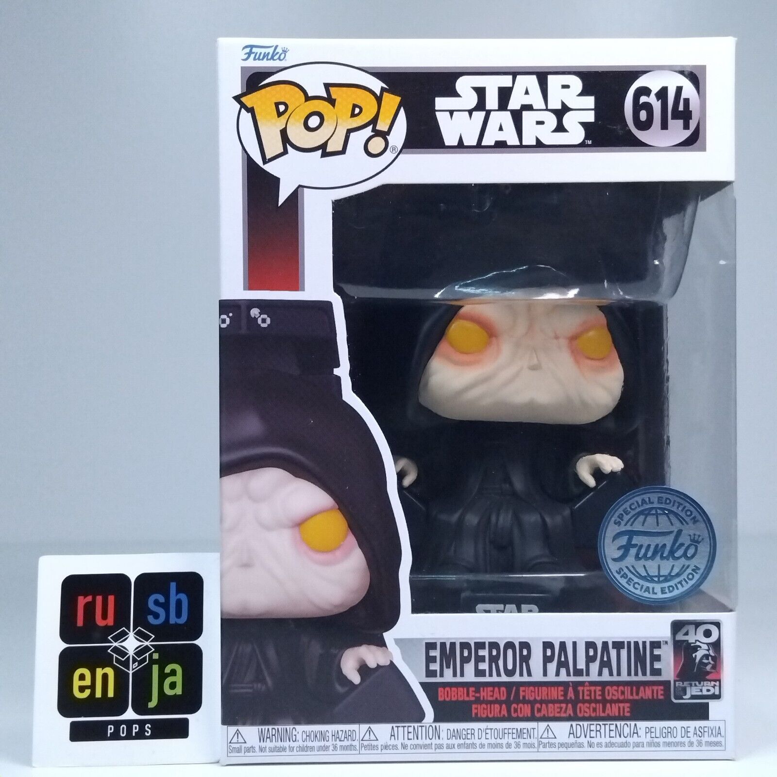 Funko Pop! Star Wars Emperor Palpatine Special Edition #614