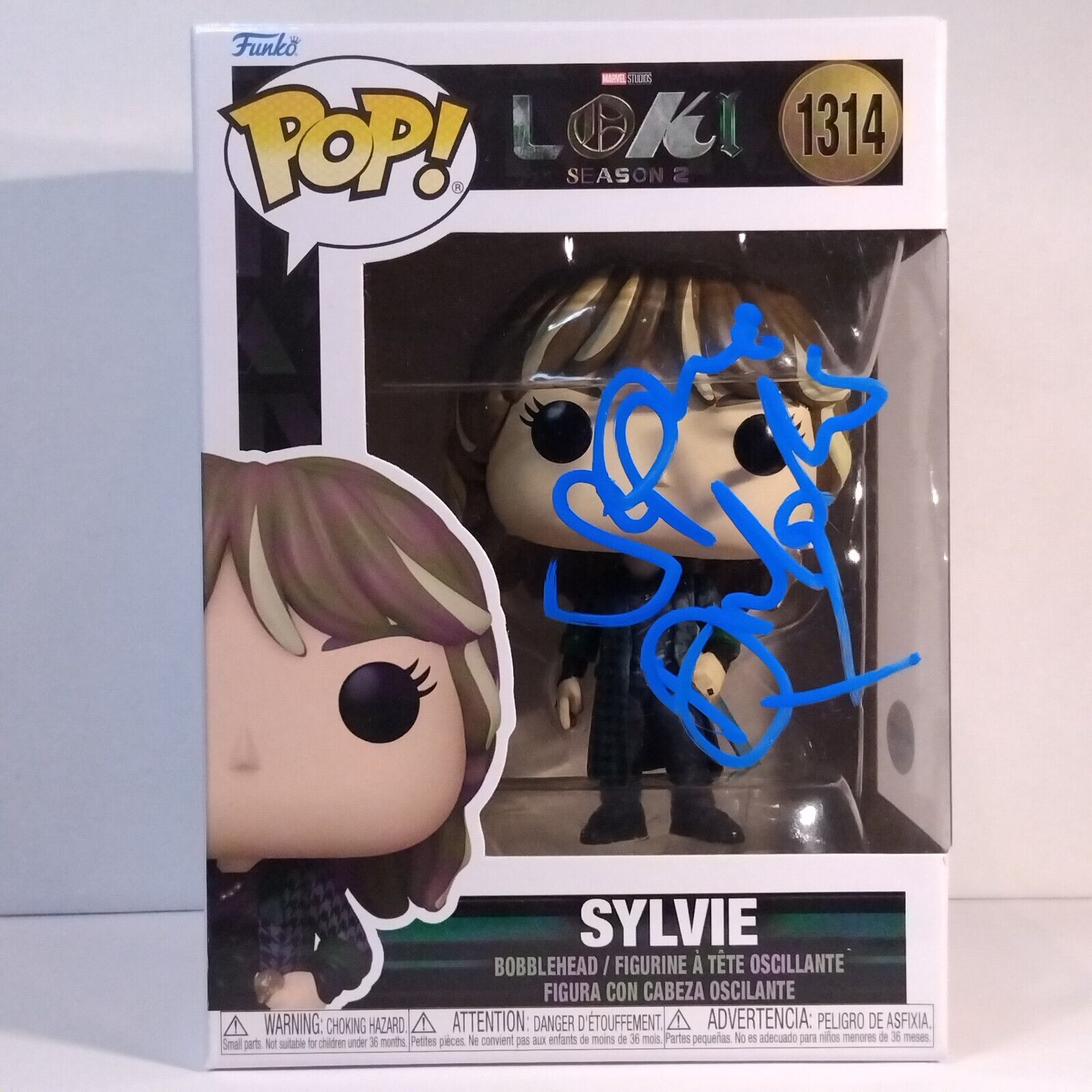 Funko Pop! Marvel Loki Sylvie Signed Sophia Di Martino COA #1314 WS