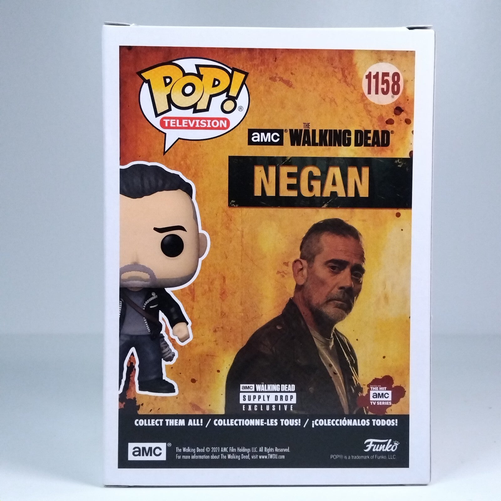 Funko Pop! TV The Walking Dead - Negan Signed Jeffrey Dean Morgan COA #390 WS