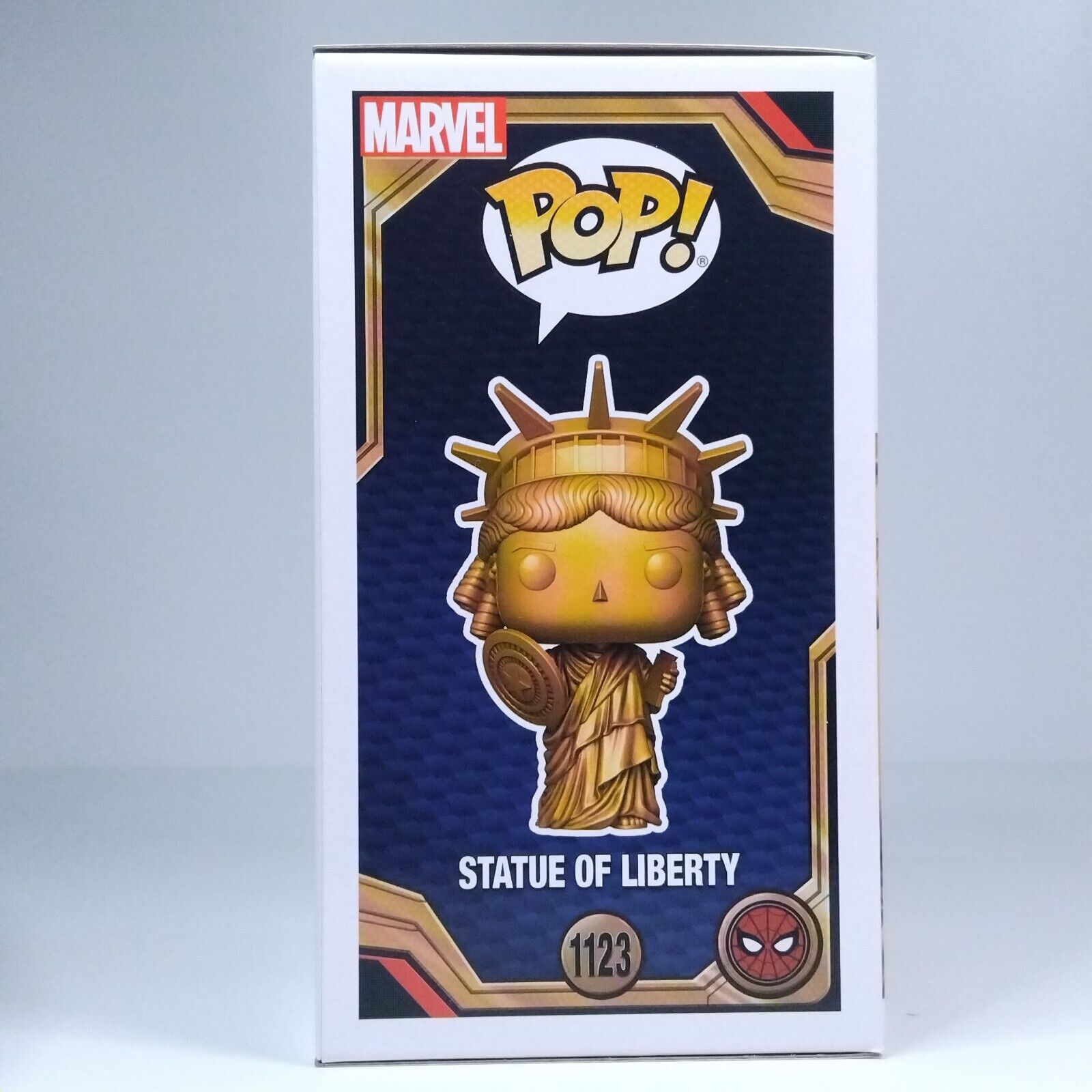 Funko Pop! Marvel Spider-Man Staue of Liberty Official Comic Con Sticker #1123