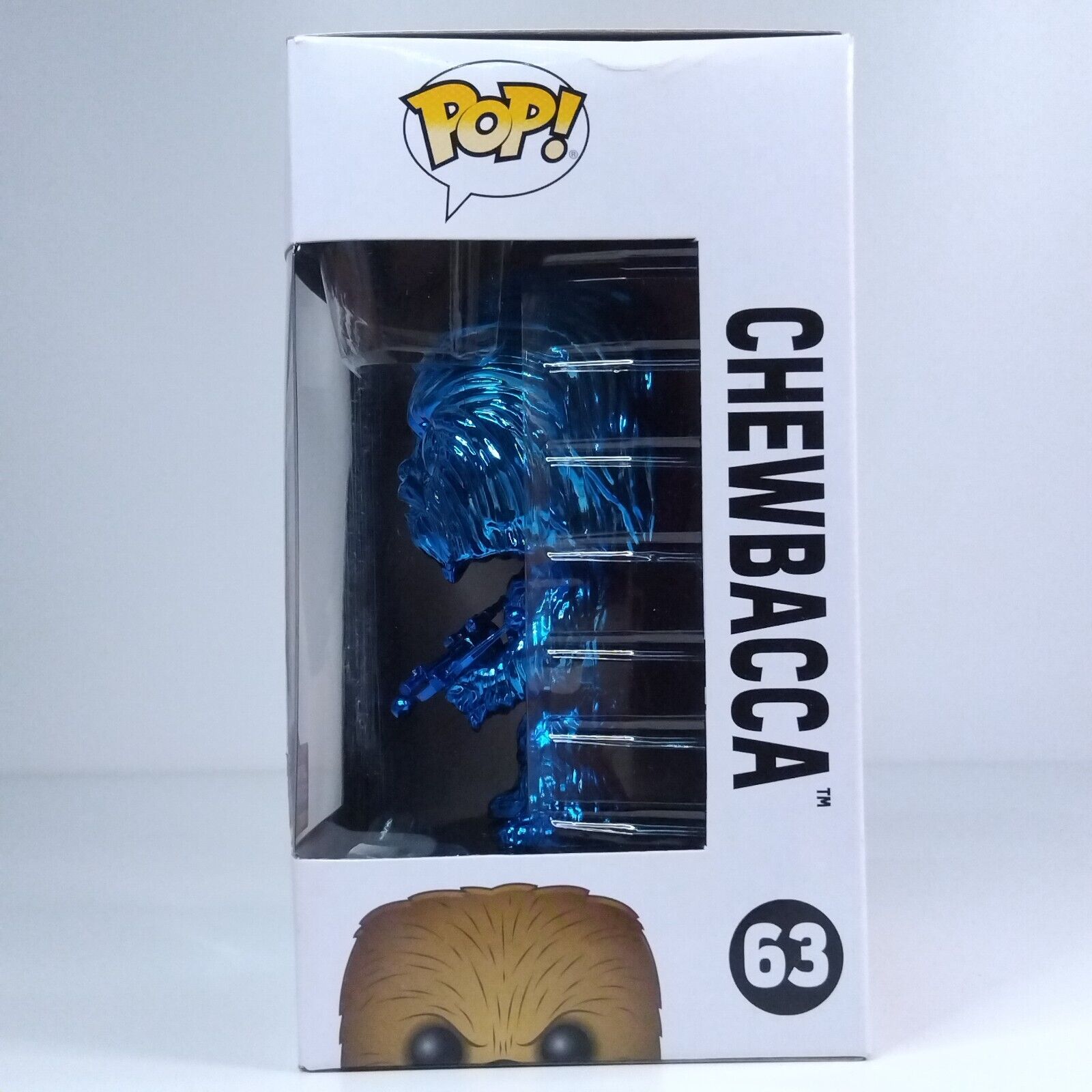 Funko Pop! Star Wars Celebration Chewbacca Blue Chrome 2,500 Pcs #63