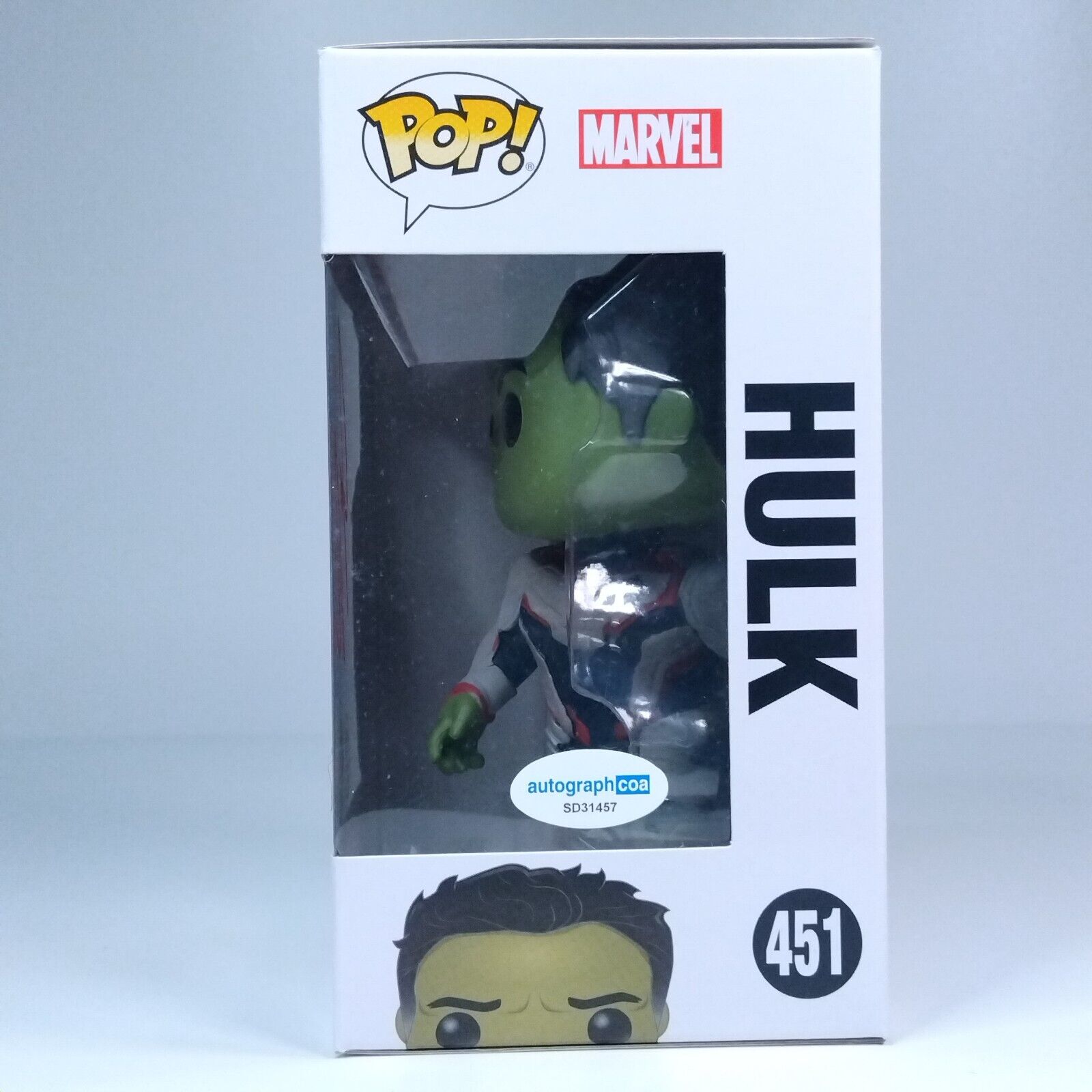 Funko Pop! Marvel Avengers Hulk Signed Joe Russo Director COA #451 WS