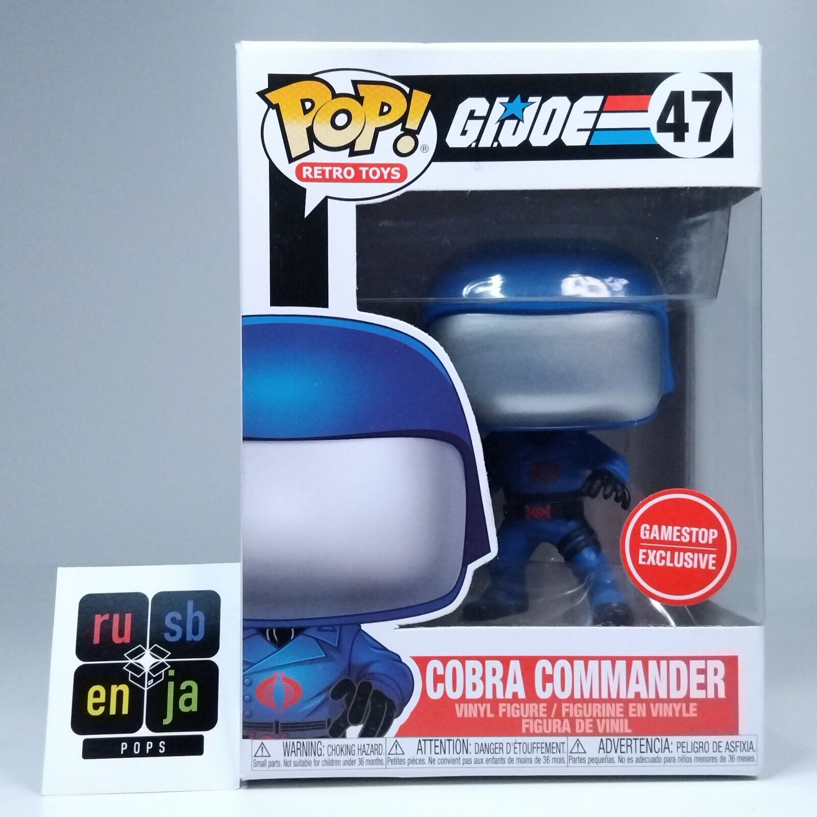 Funko Pop! Retro Toys G.I. Joe Cobra Commander Gamestop Exclusive #47