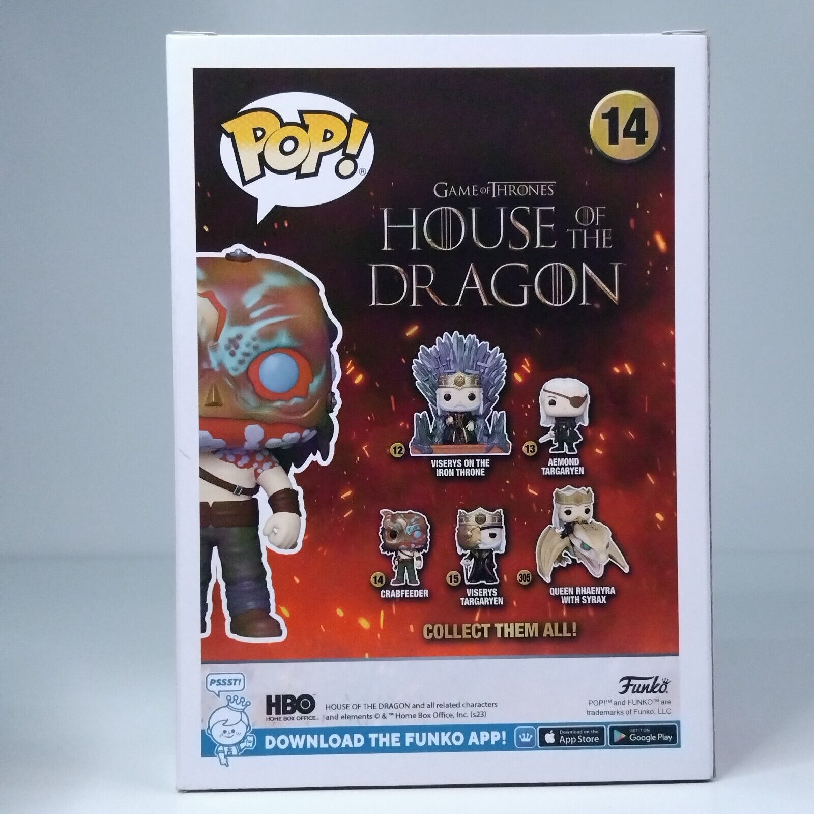 Funko Pop! TV House of Dragon Crabfeeder Signed Daniel Scott Smith COA #14