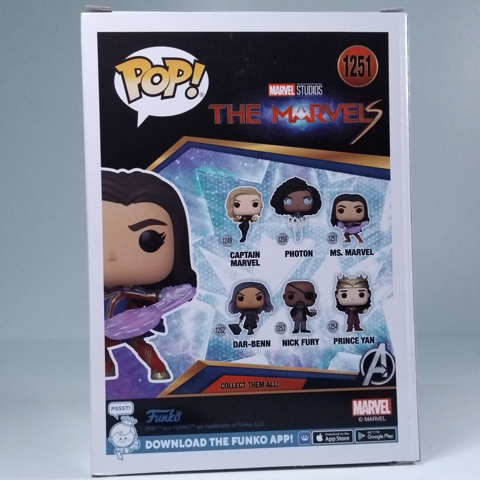 Funko Pop! Marvel Ms. Marvel Glows in Dark Special Edition #1251