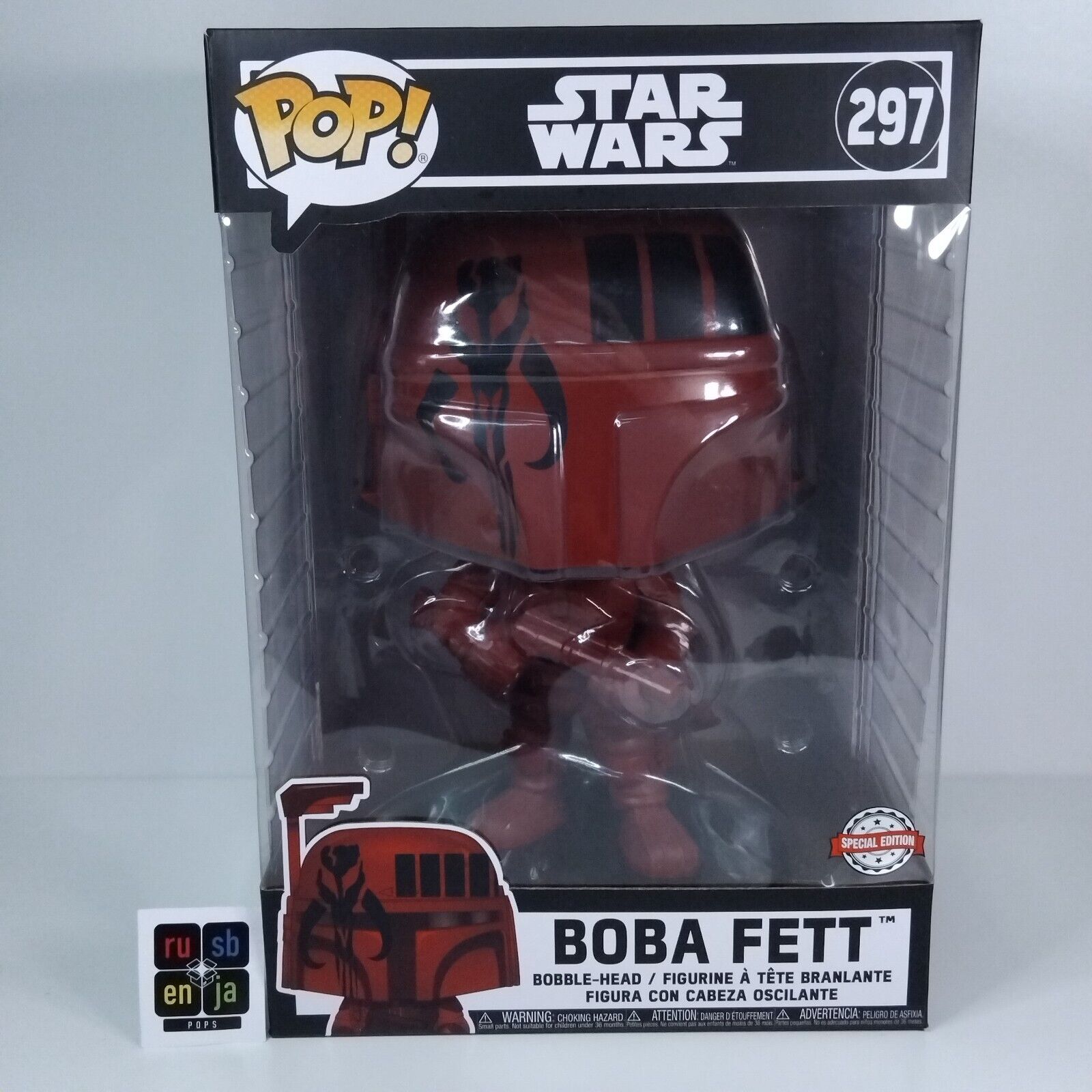 Funko Pop! Star Wars Boba Fett Futura 10" Inch Red #297