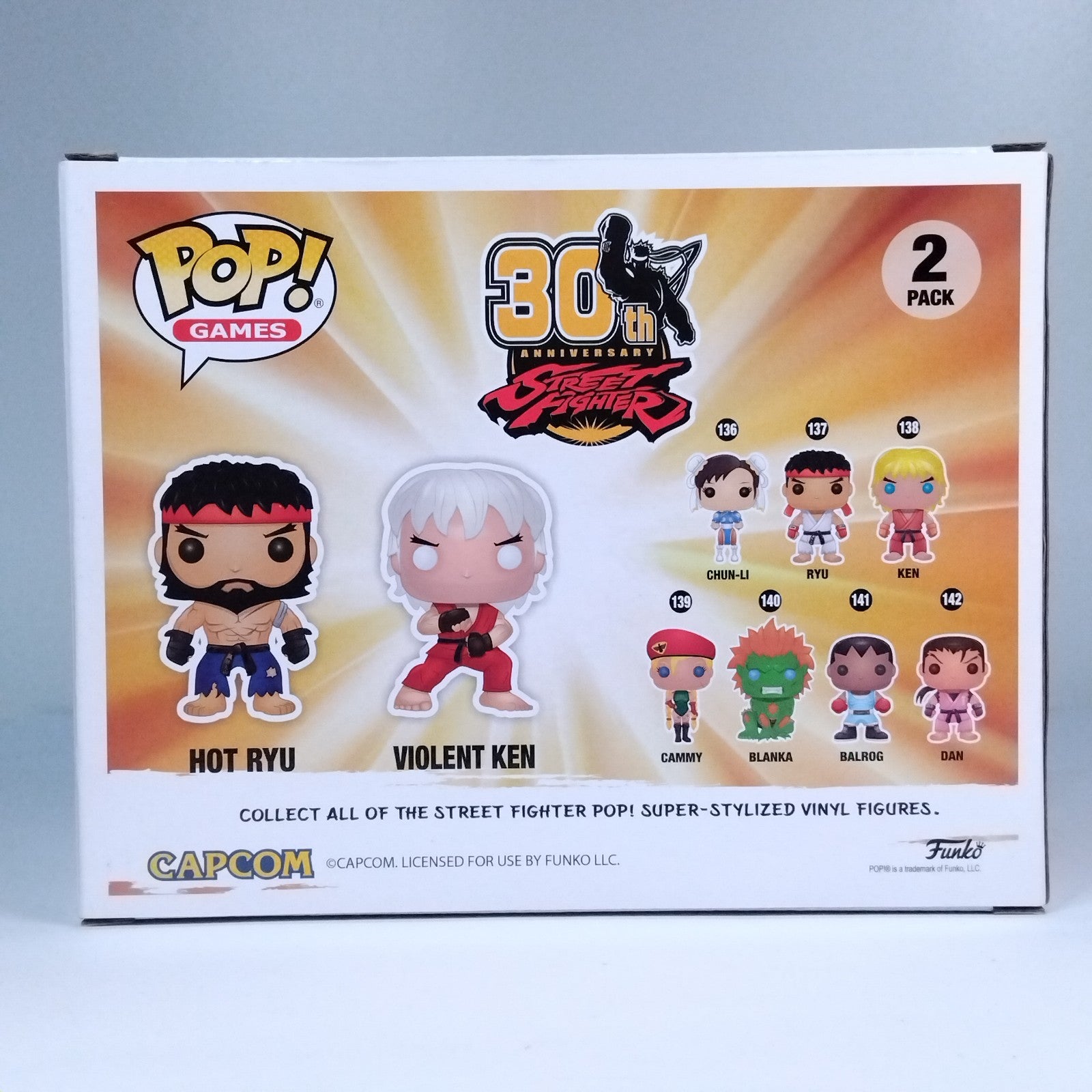 Funko Pop! Games Street Fighter Hot Ryu & Violent Ken