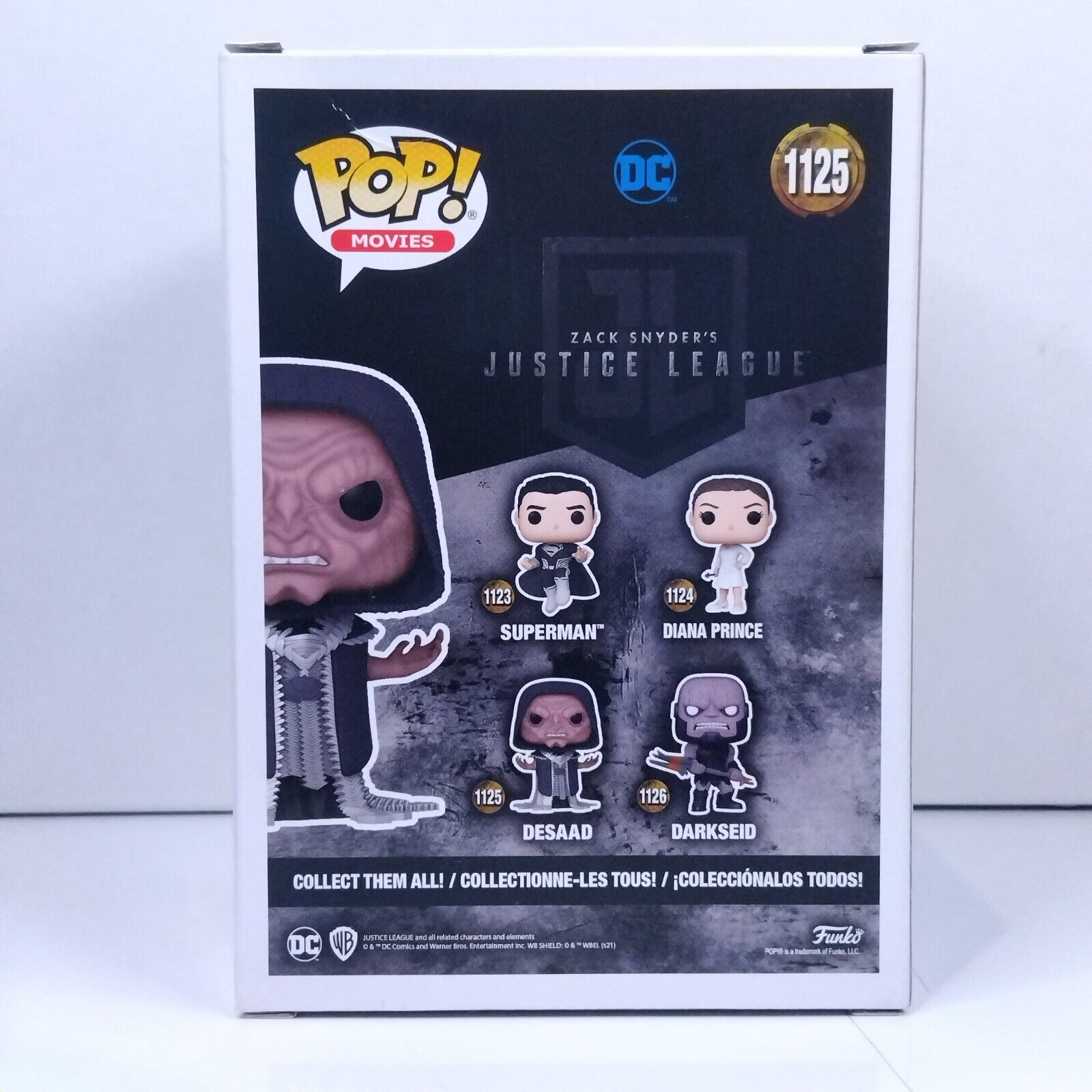 Funko Pop! DC Heroes Justice League Desaad Signed Zack Snyder COA #1125 WS