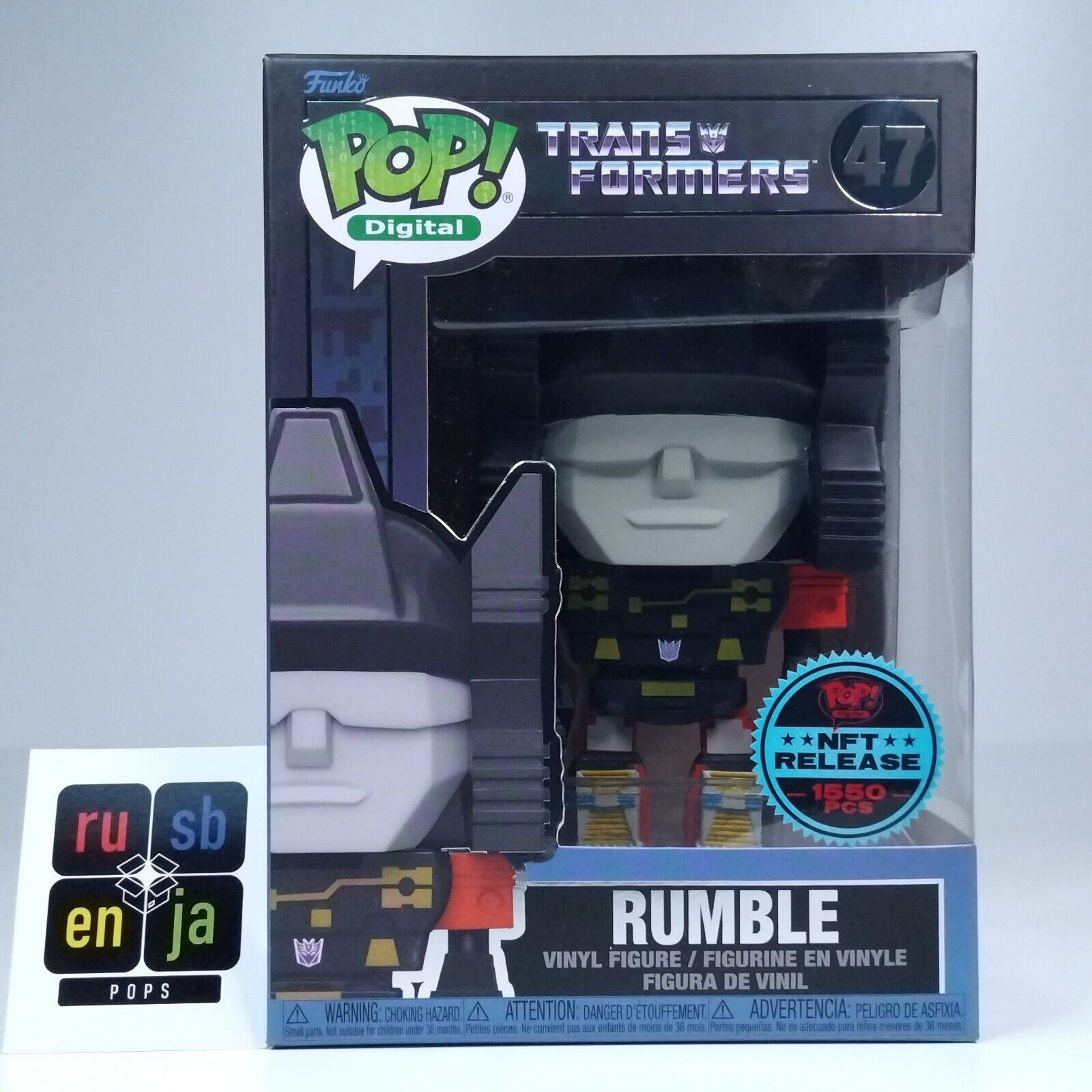 Funko Pop! Digital Retro Toys Transformers Rumble 1,550 Pcs #47