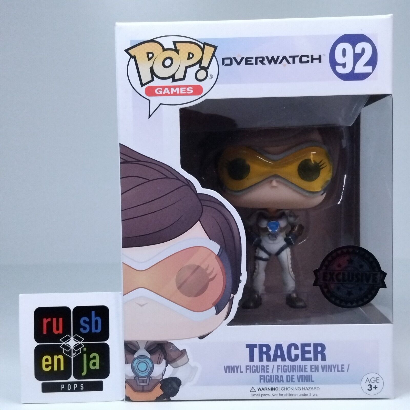 Funko Pop! Games Overwatch Tracer White Exclusive #92