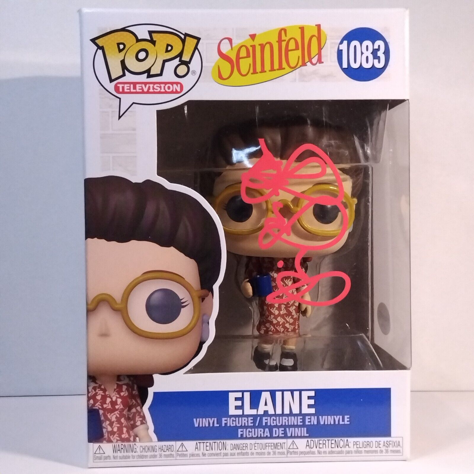 Funko Pop! TV Seinfeld Elaine Julia Louis-Dreyfus COA #1083 WS