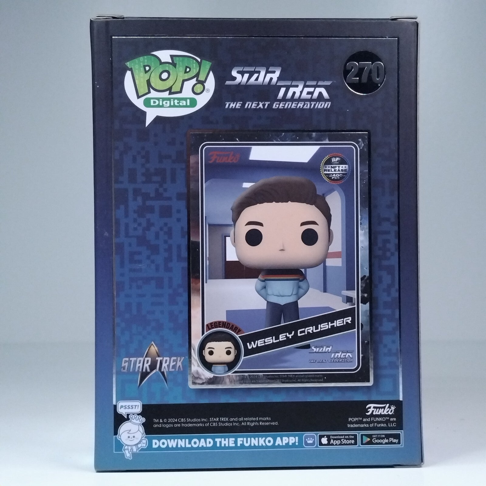 Funko Pop! Digital TV Star Trek The Next Generation Wesley Crusher 2400 Pc #270