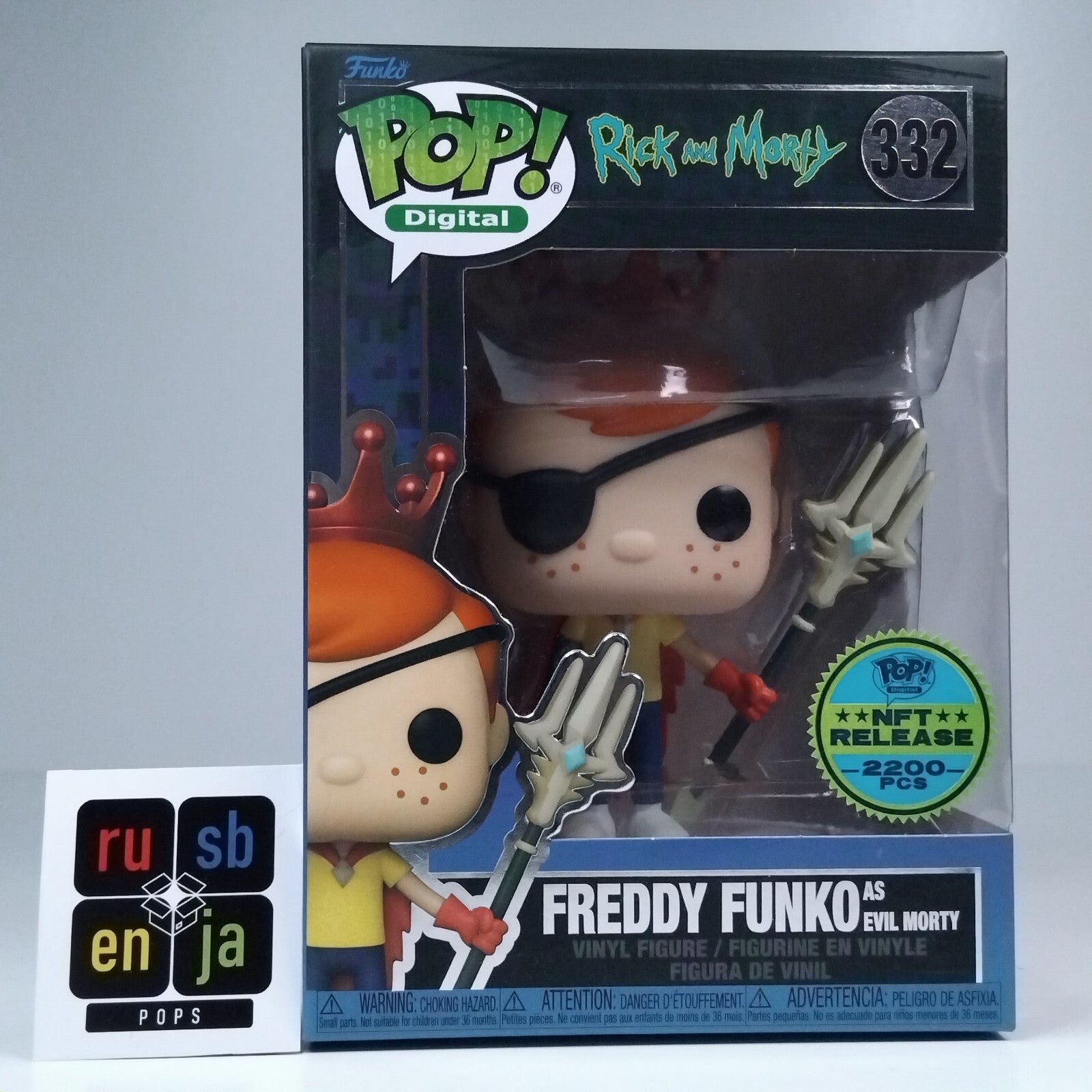 Funko Pop! Digital Animation Rick & Morty Freddy Funko Evil Morty 2,200 Pcs #332