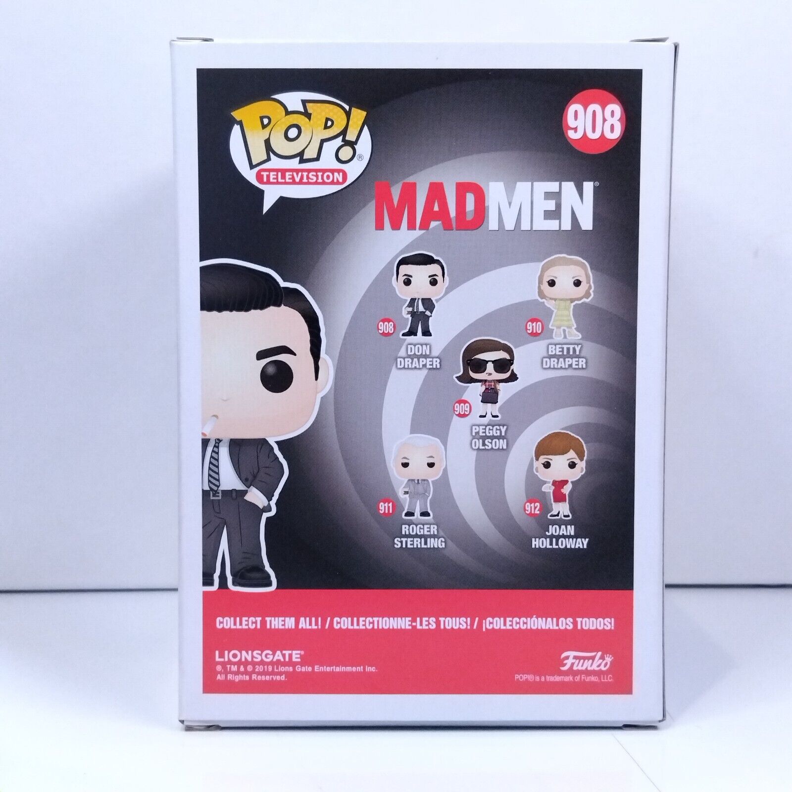 Funko Pop! TV Mad Men Don Draper Signed Jon Hamm COA #908 WS