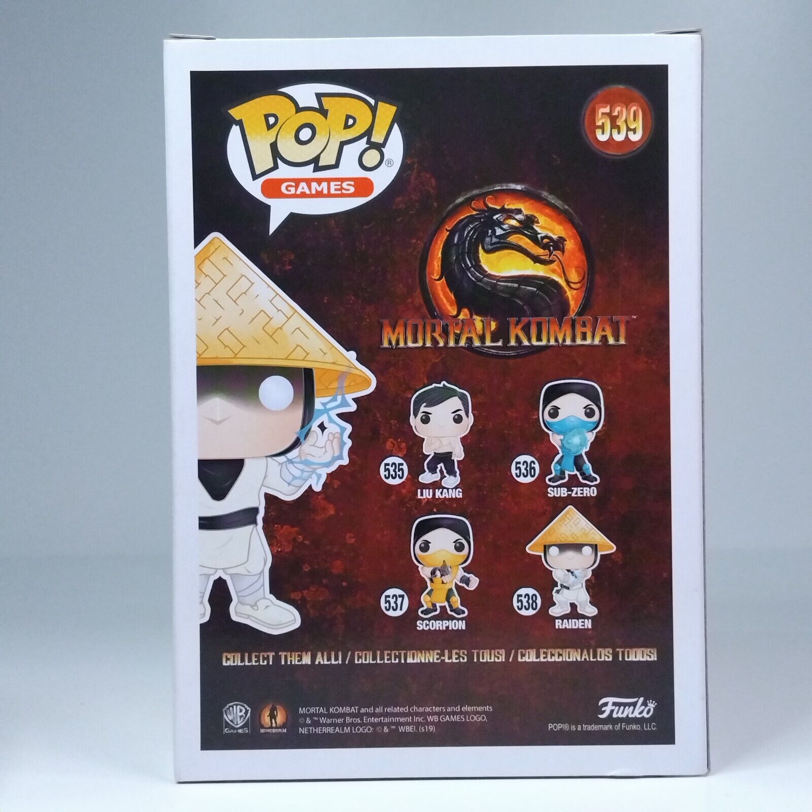 Funko Pop! Games Mortal Kombat Raiden with Lightning Special Edition #539