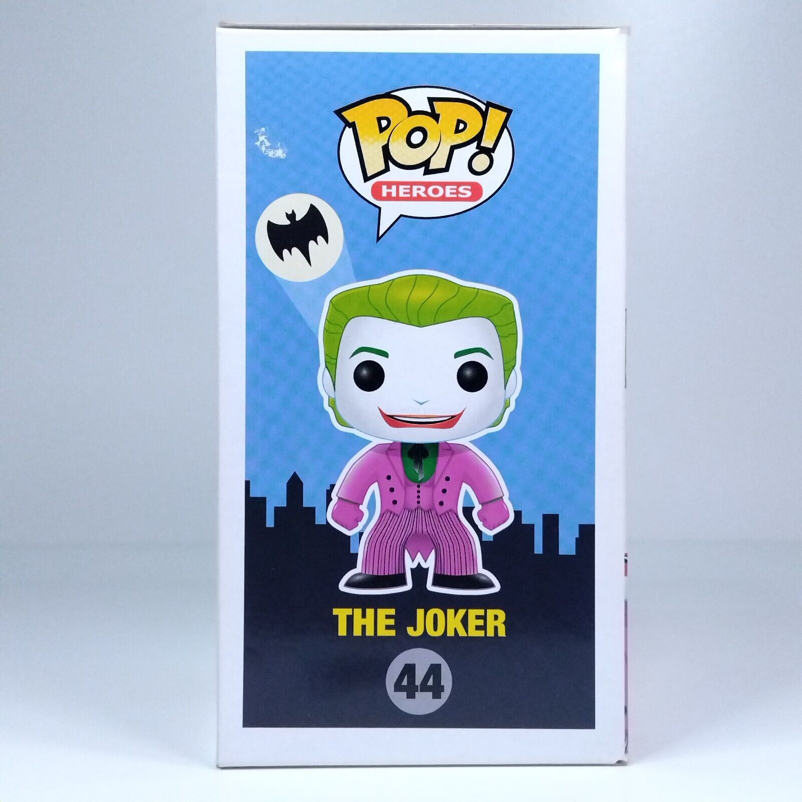 Funko Pop! DC Heroes The Joker Metallic Dallas Con #44 BAD BOX DAMAGE