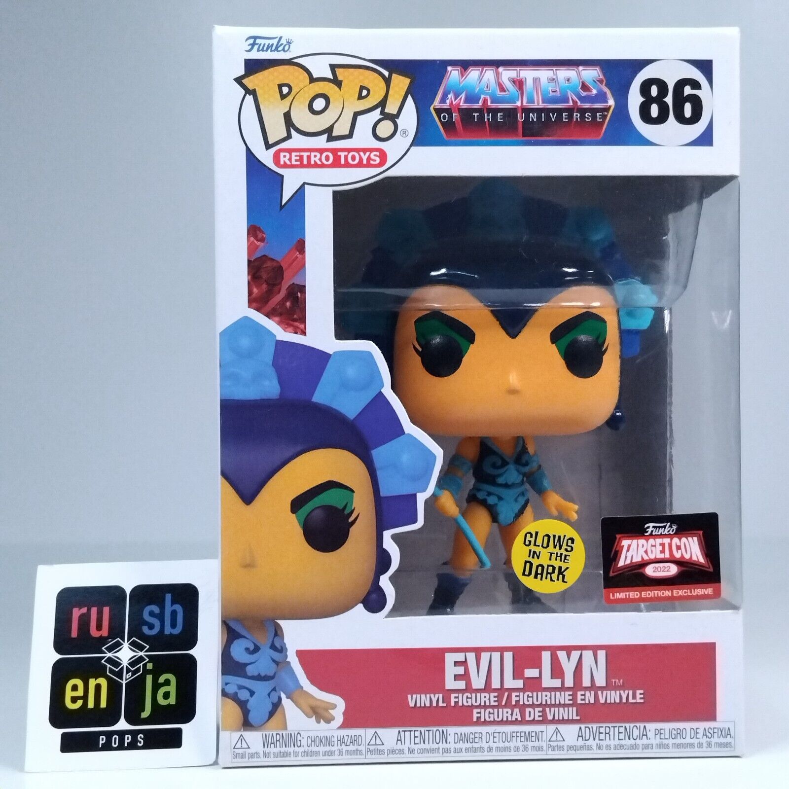 Funko Pop! Retro TV Masters if the Universe MOTU Evil-Lyn Glows Exclusive #86