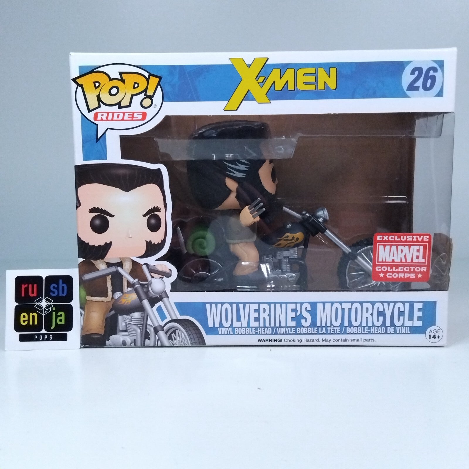 Funko Pop! Marvel Ride X-Men Wolverine's Motorcycle Collector Corp Exclusive #26