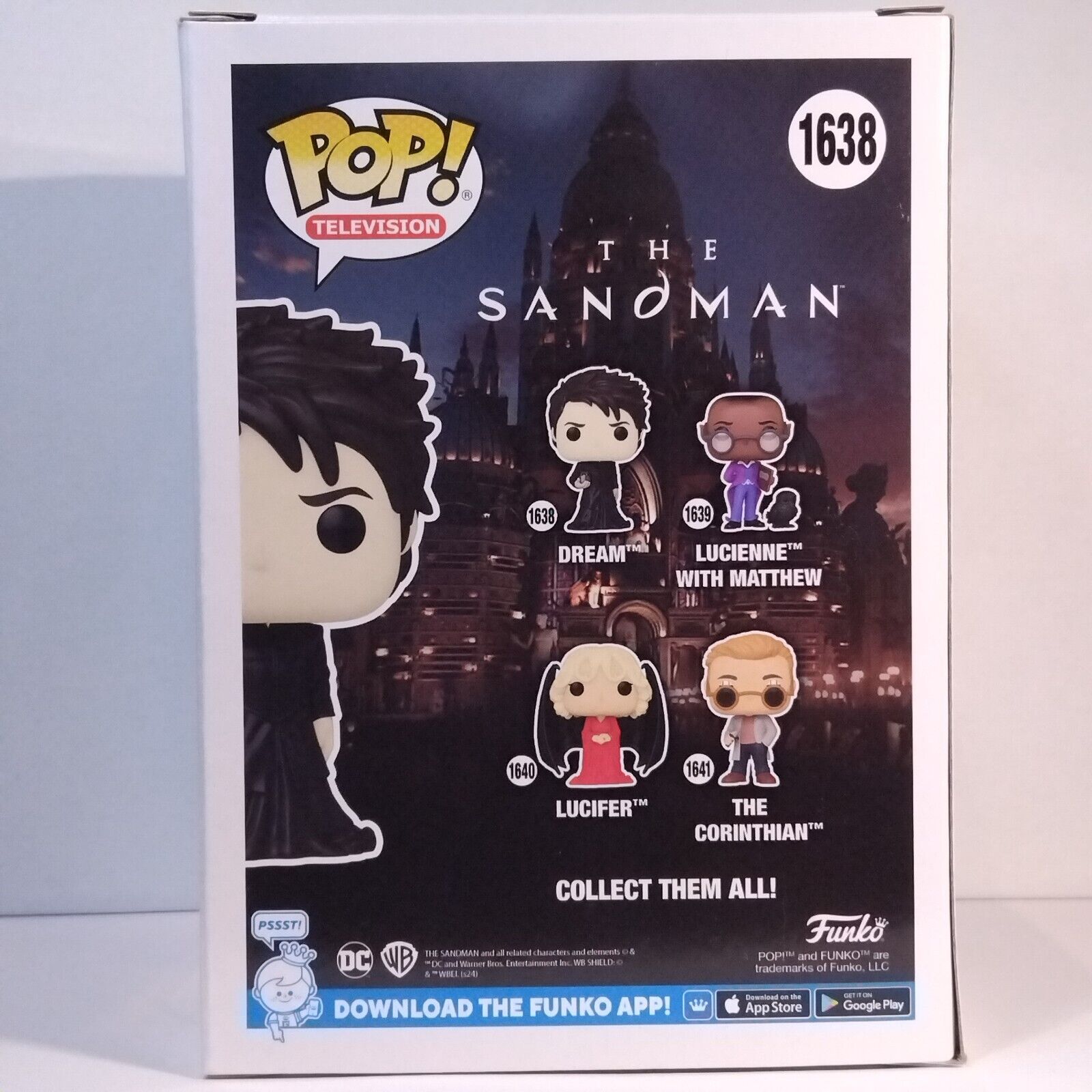 Funko Pop! TV The Sandman Dream Signed Tom Sturridge COA #1638 WS