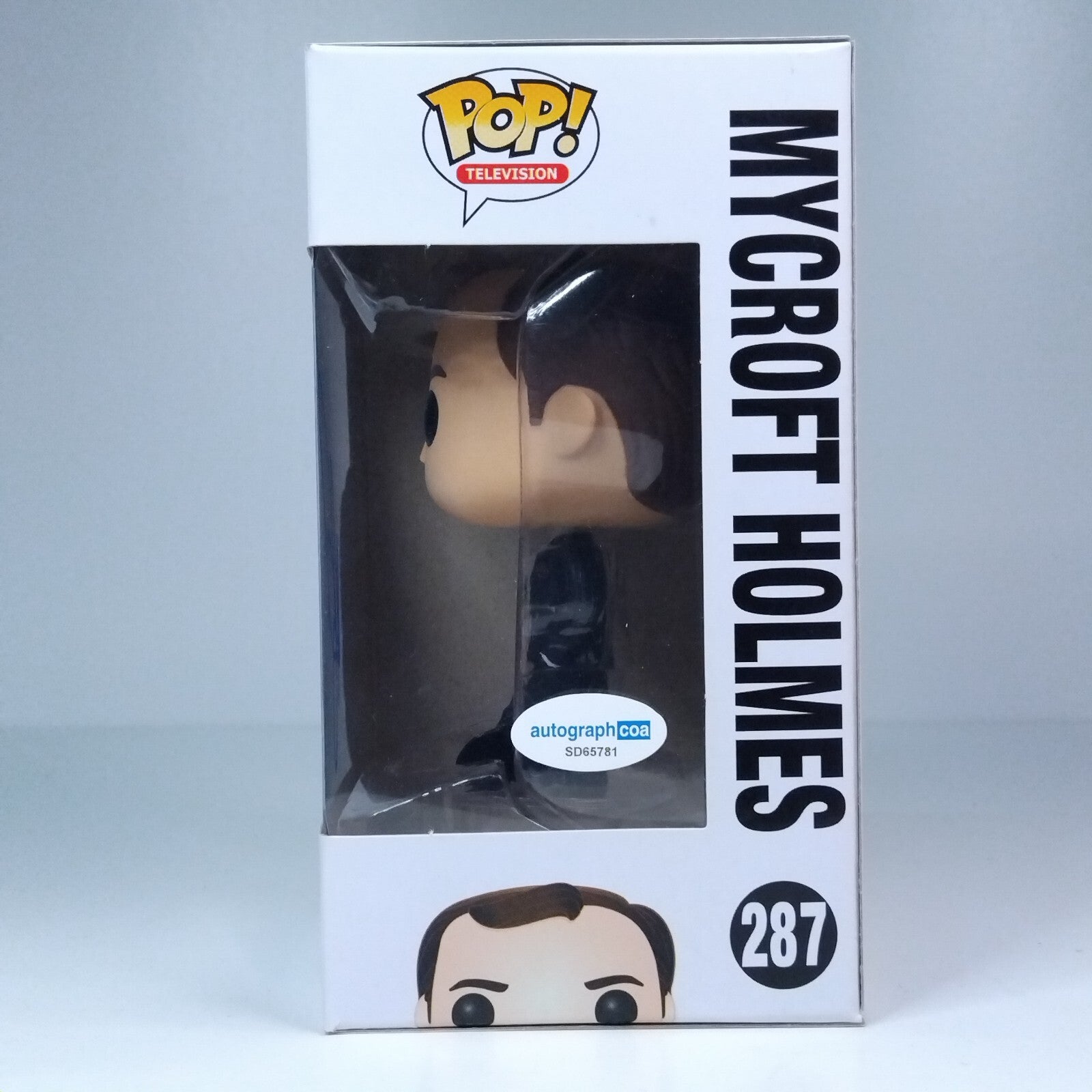 Funko Pop! TV Sherlock Mycroft Holmes Signed Mark Gatiss COA #287 WS