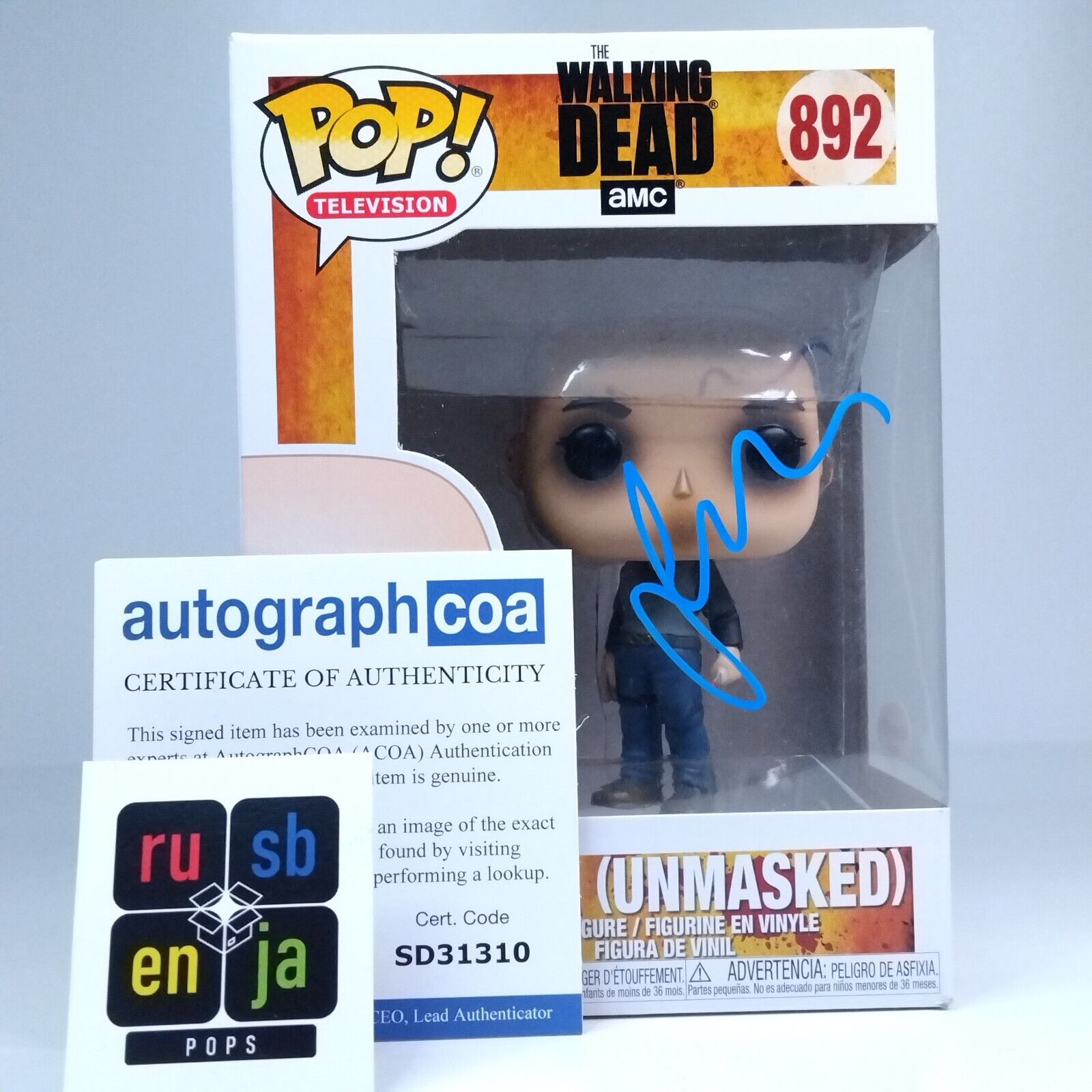 Funko Pop! TV The Walking Dead TWD Alpha Signed Samantha Morton COA #892 WS