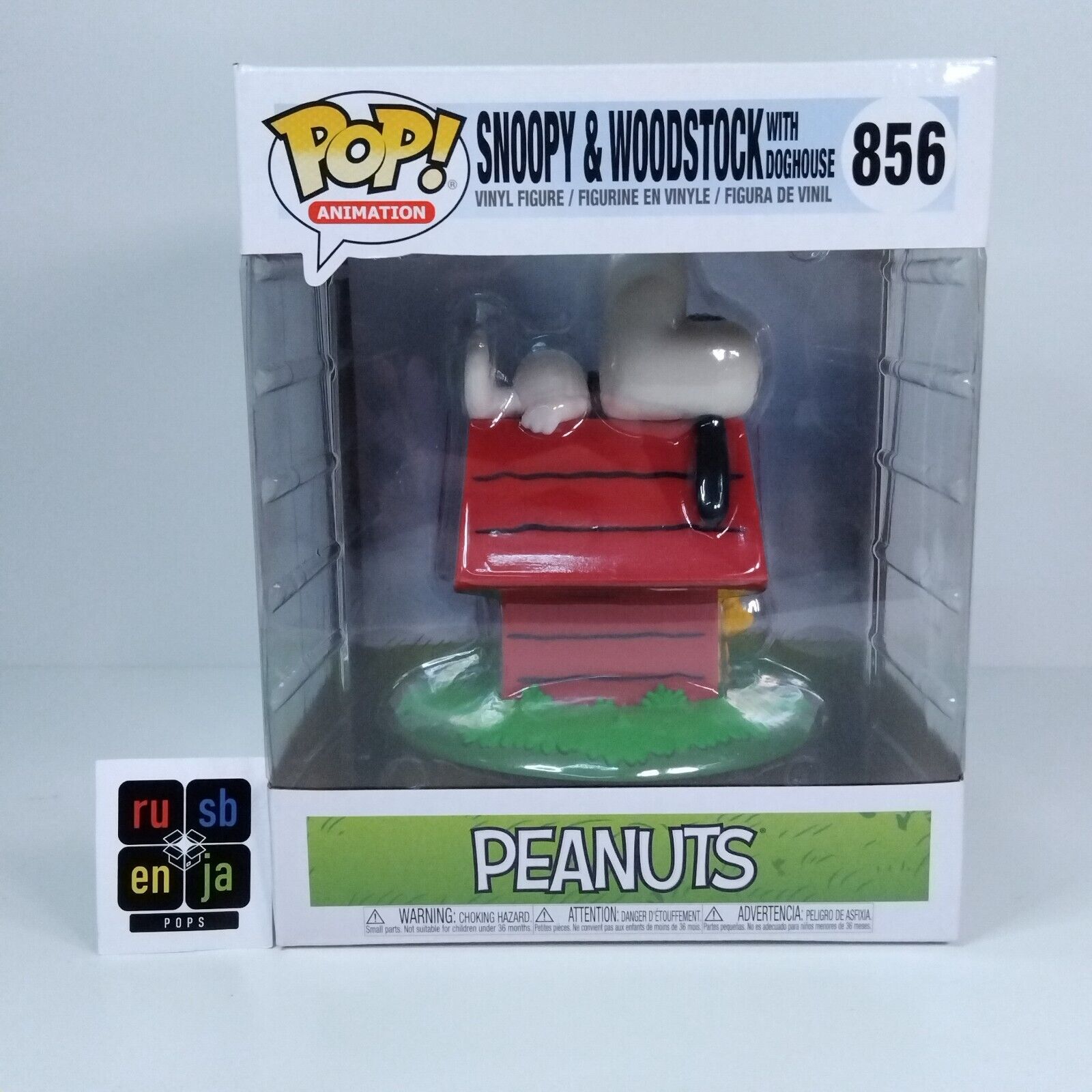 Funko Pop! Animation Peanuts Snoopy & Woodstock with Doghouse #856