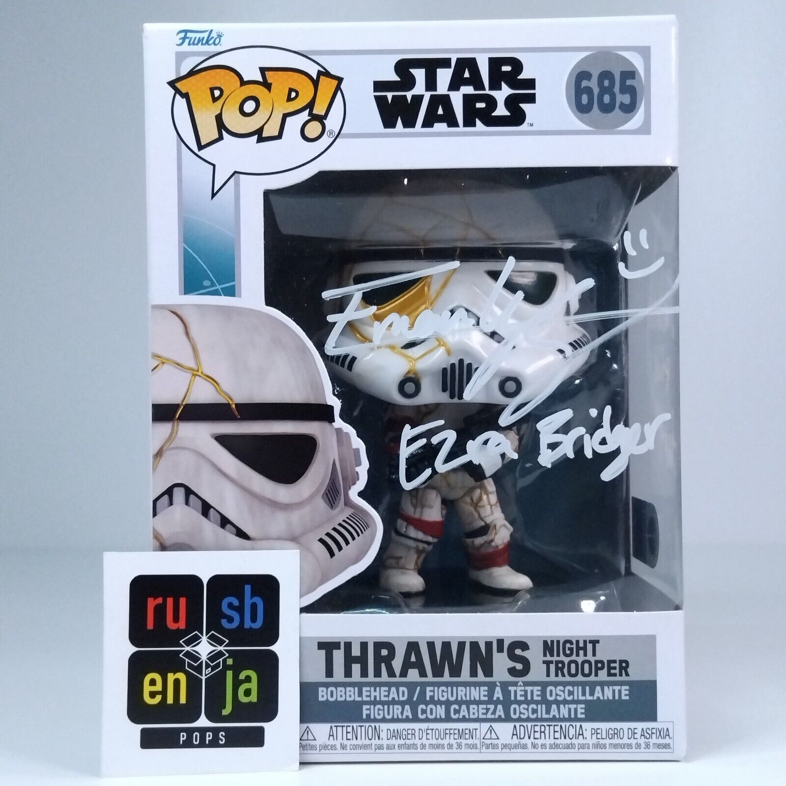 Funko Pop! Star Wars Thrawn's Night Trooper Signed Eman Esfandi COA #685