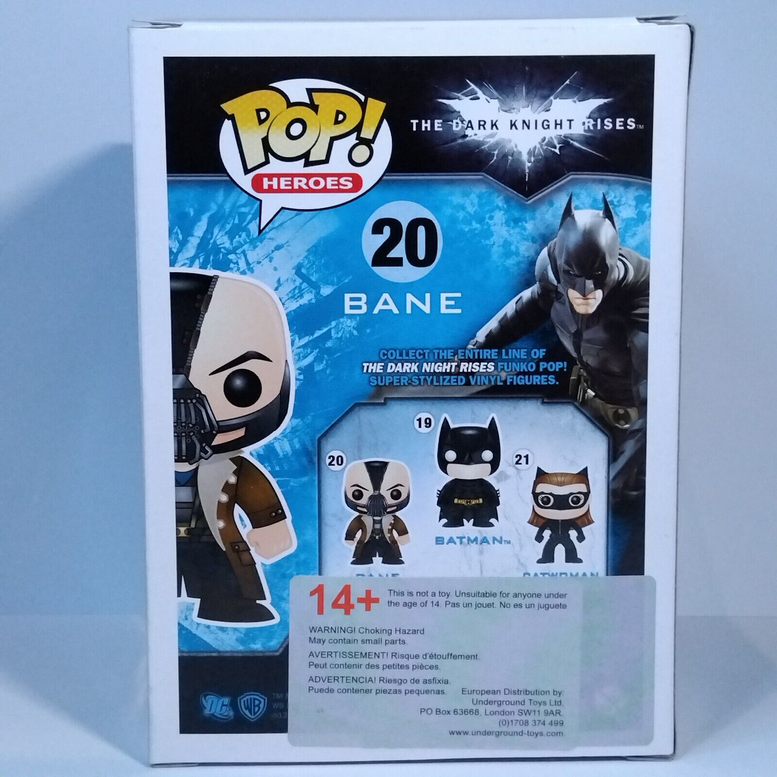 Funko Pop! DC Heroes Batman Dark Knight Rises Bane Signed Tom Hardy COA #20 WS