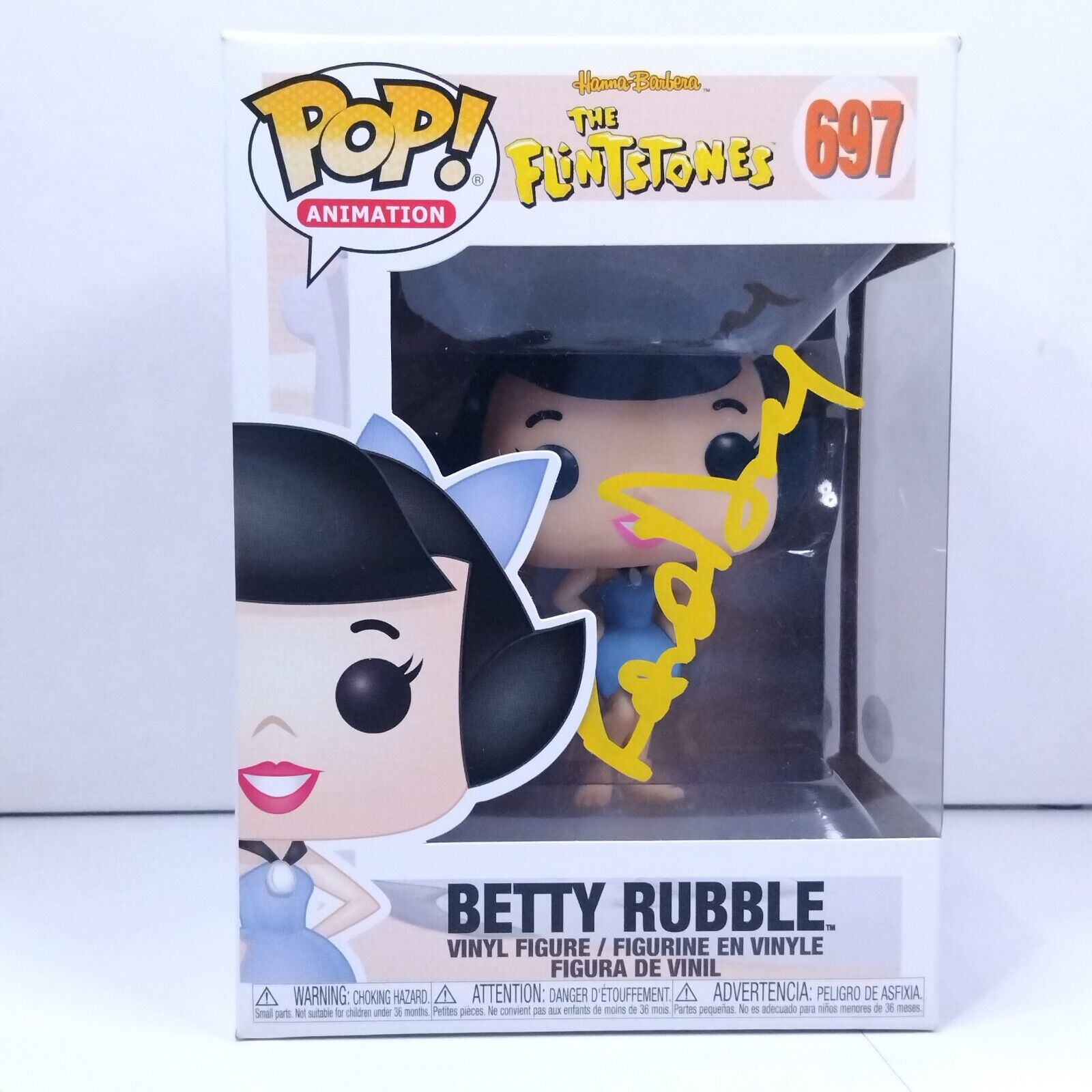 Funko Pop! Animation Flintstones Betty Rubble Signed Rosie O'Donnell #697 WS