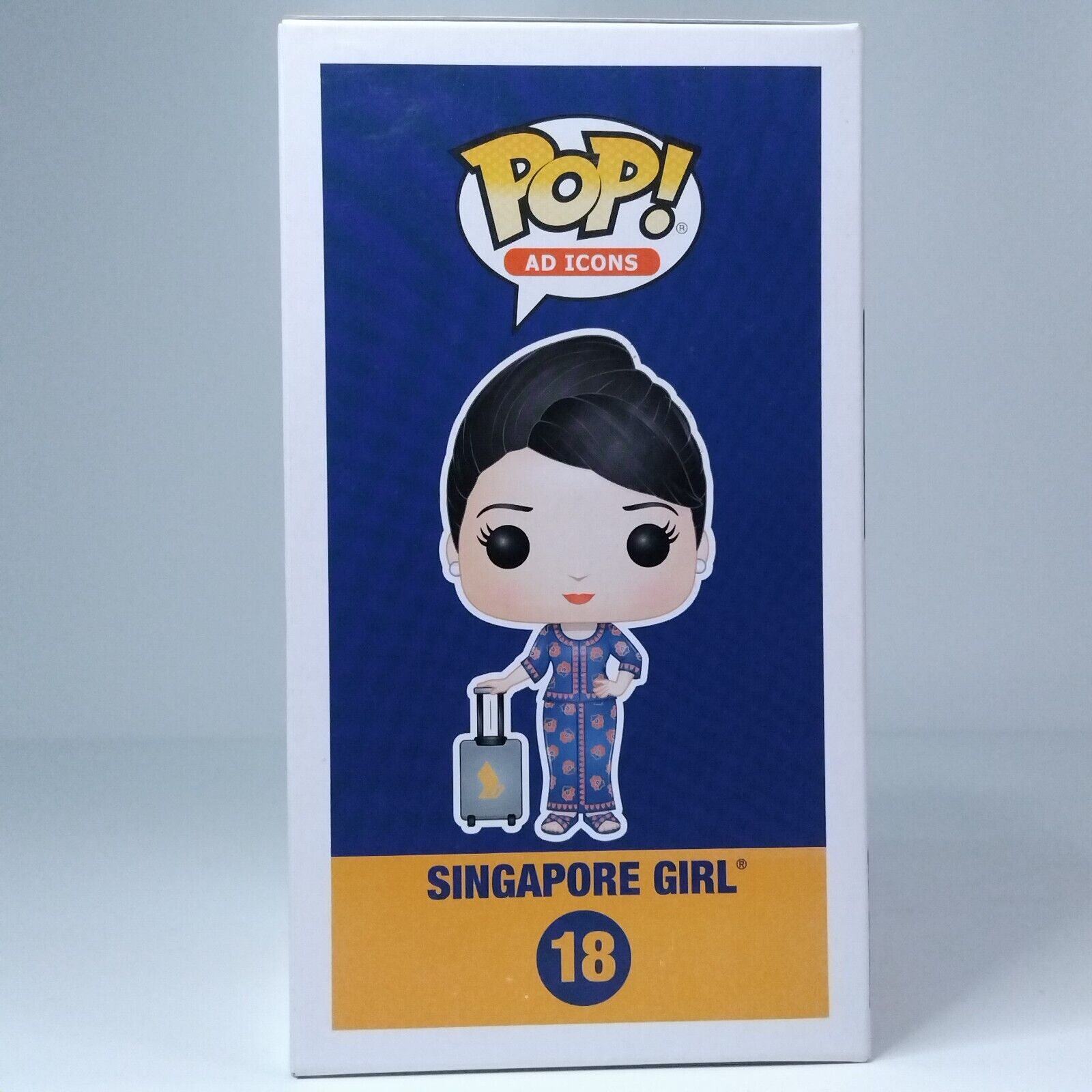 Funko Pop! Ad Icons Singapore Airlines Singapire Girl #18 BOX FADING