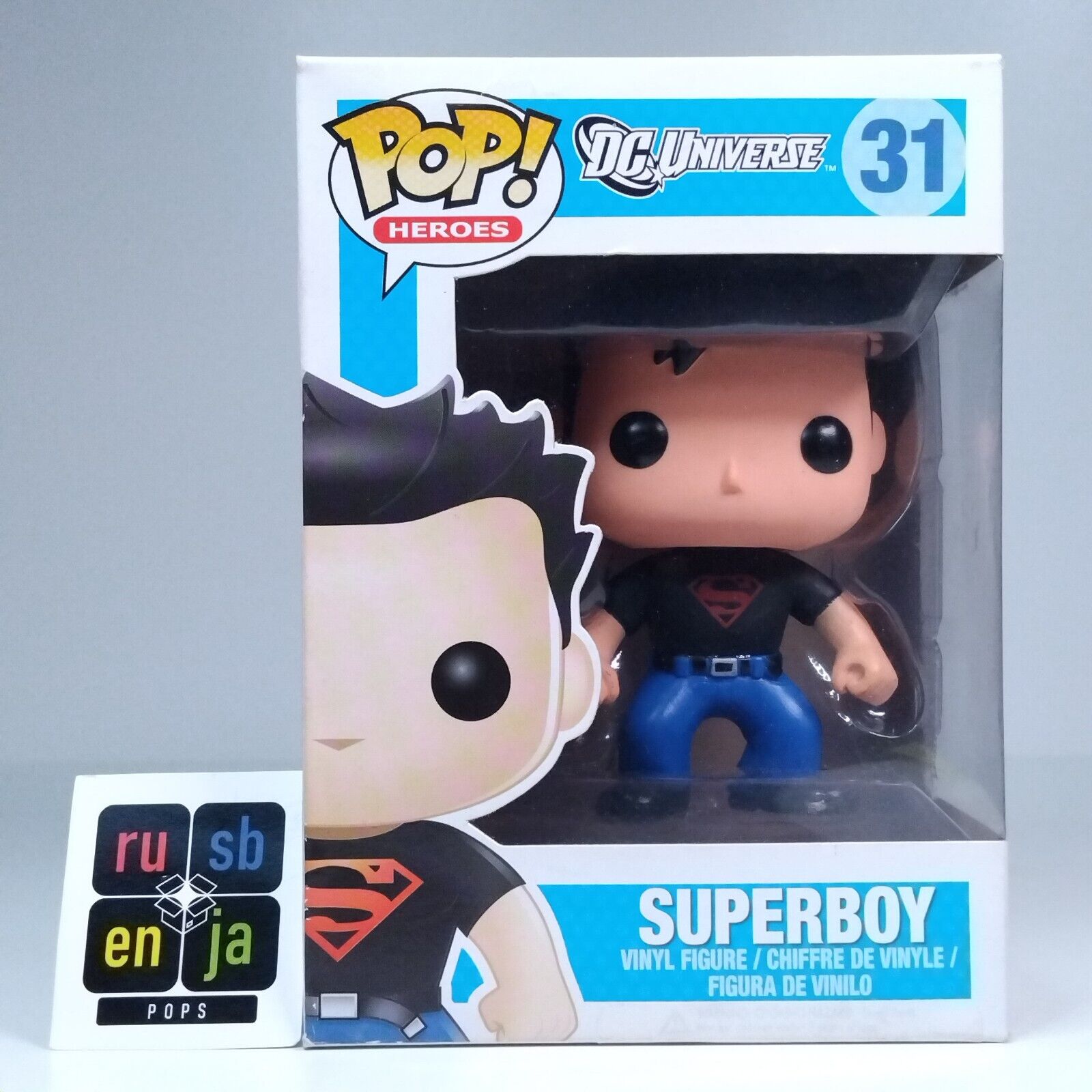 Funko Pop! DC Heroes Universe Superboy #31 BOX DAMAGE