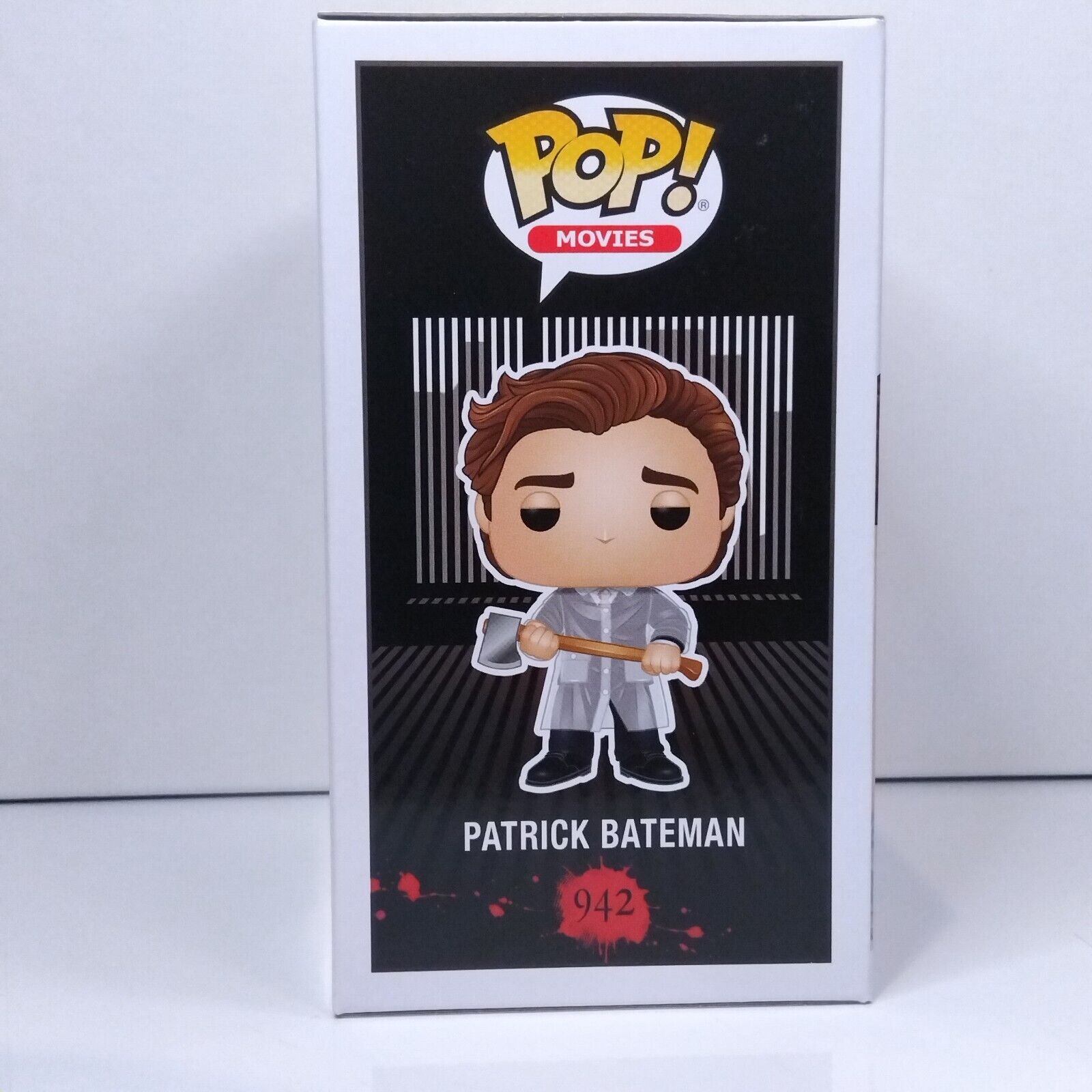 Funko Pop! Movies American Psycho Patrick Bateman Signed Christian Bale #942 WS