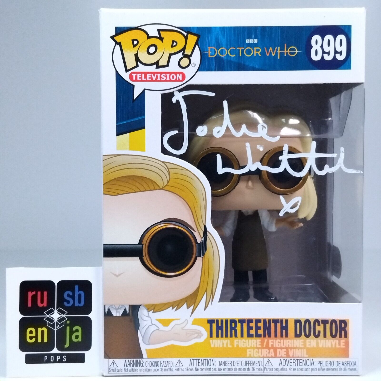 Funko Pop! TV Doctor Who Thirteenth Doctor Signed Jodie Whittaker COA #899