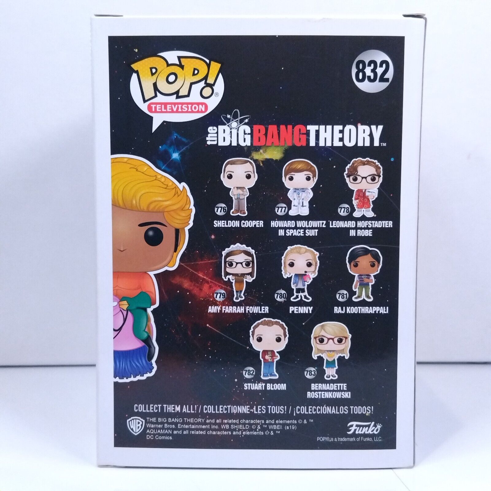 Funko Pop! TV The Big Bang Theory Raj Koothrappali Signed Kunal Nayyar #832 WS