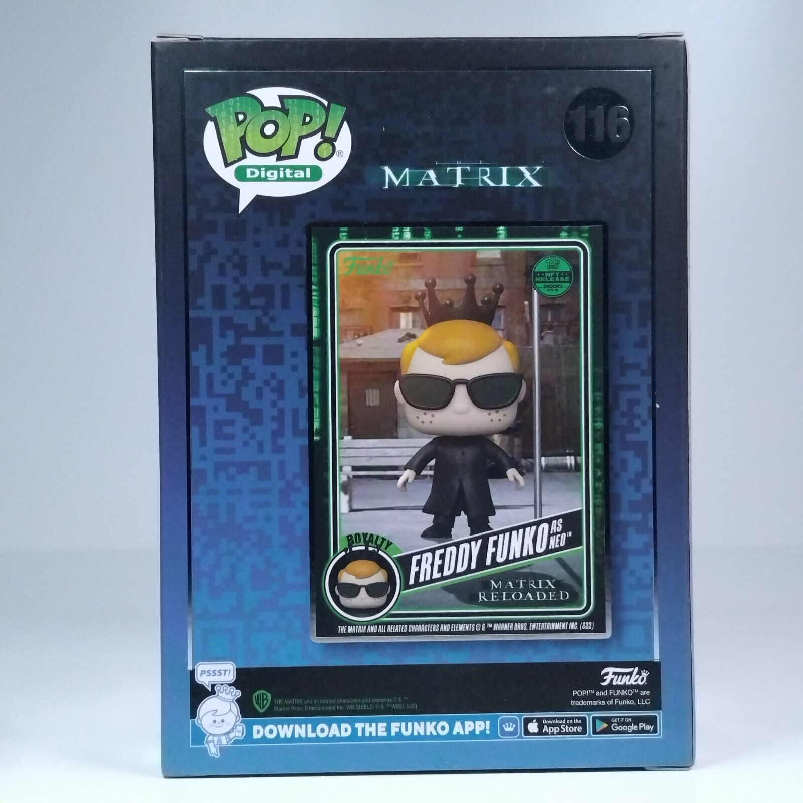 Funko Pop! Digital Movies The Matrix Freddy Funko as Neo 2,000 Pcs #116