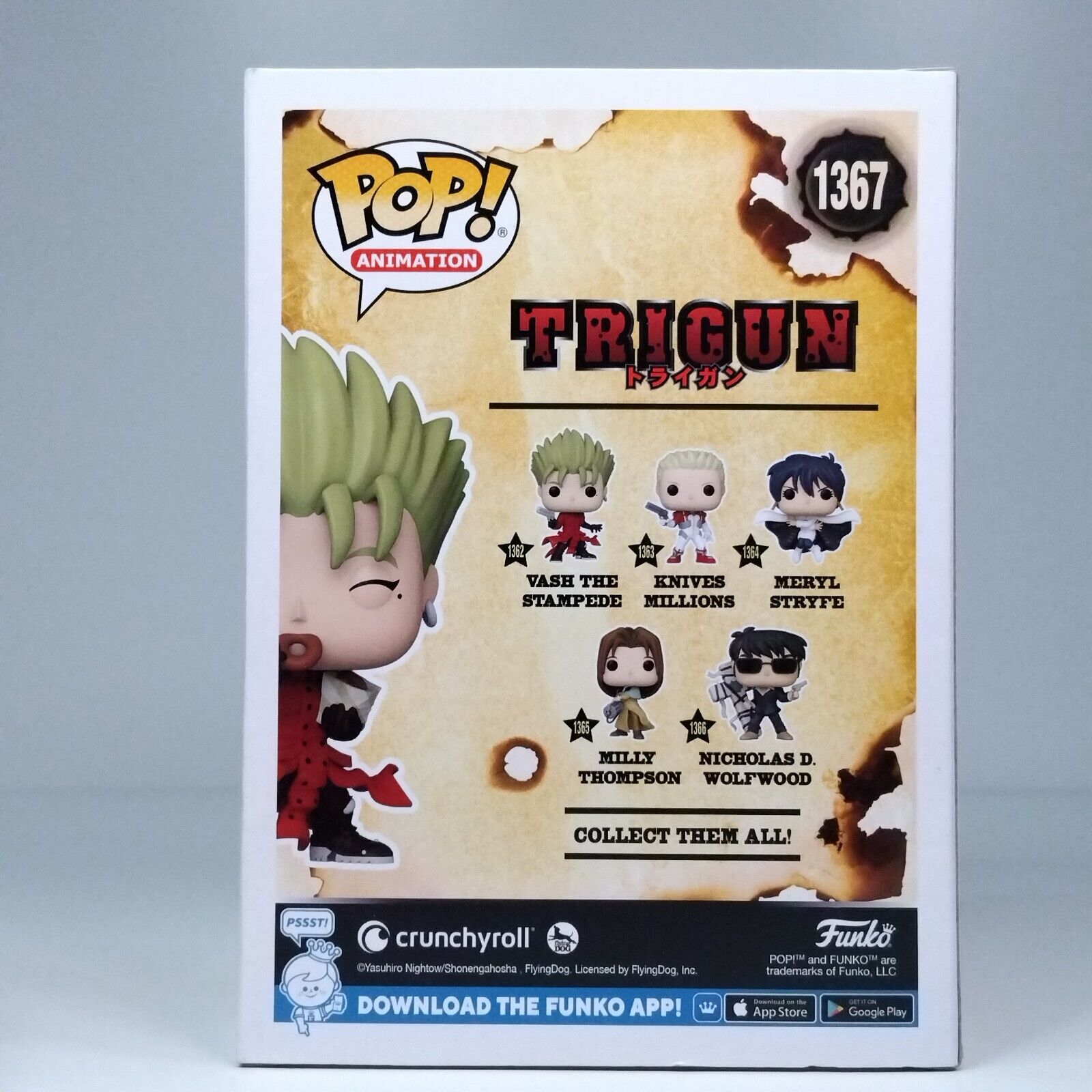 Funko Pop! Anime Trigun Vash the Stampede Gamestop Exclusive #1367
