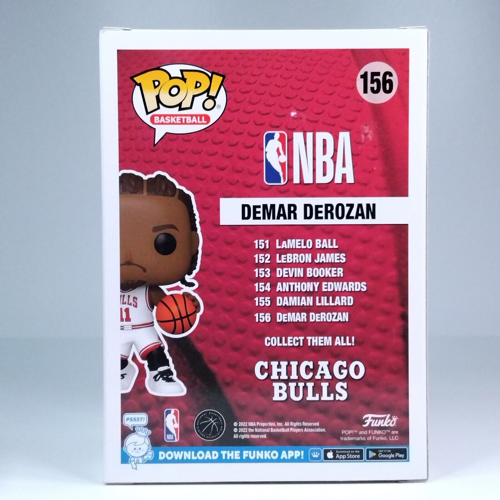 Funko Pop! Sports Basketball NBA Chicago Bulls DeMar DeRozan #156