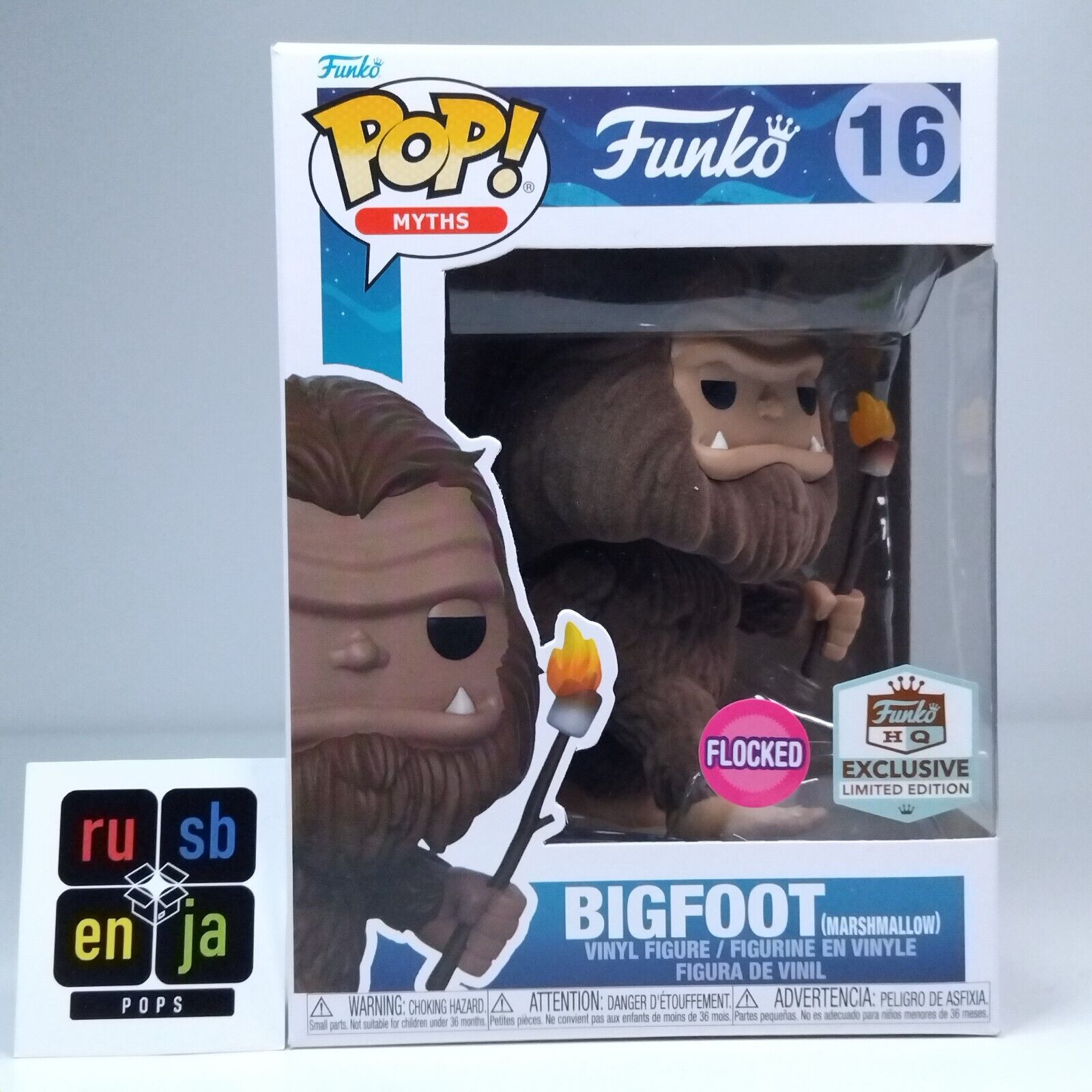 Funko Pop! Myths Bigfoot Marshmallow Flocked Funko HQ Exclusive #16