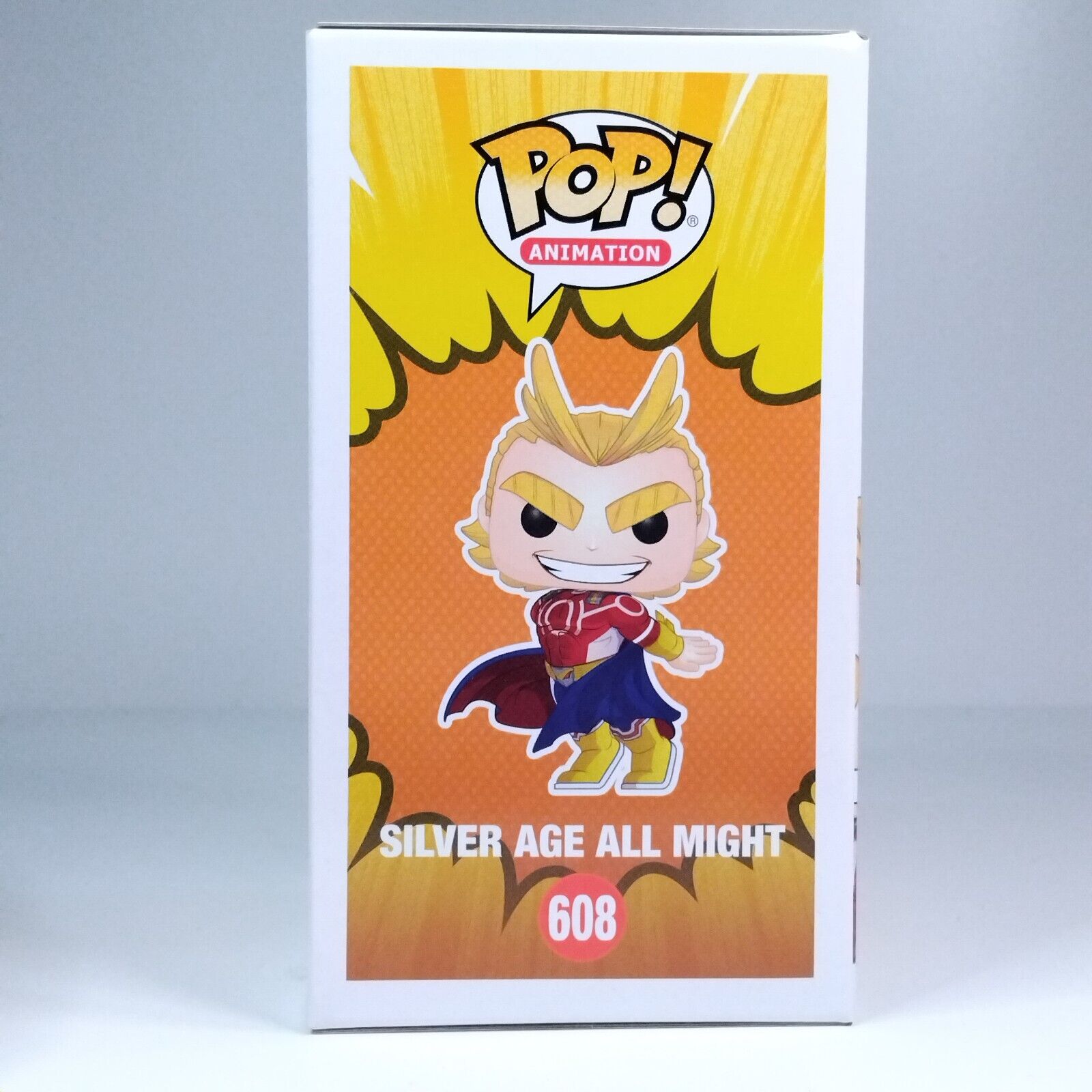 Funko Pop! Anime MHA My Hero Academia Silver Age All Might Metallic Barnes #608