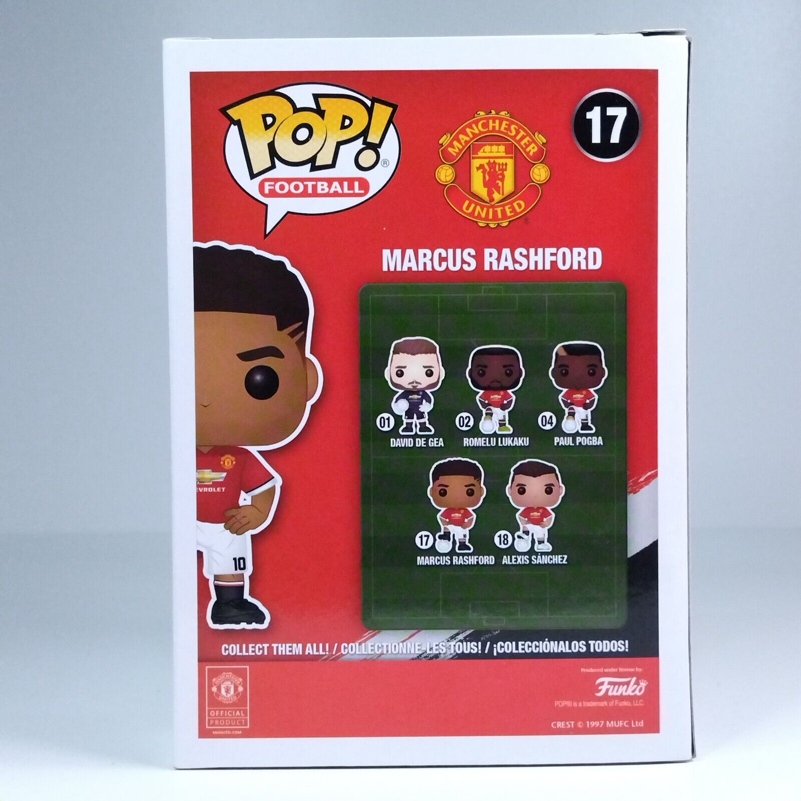 Funko Pop! Sports Football Manchester United Signed Marcus Rashford COA #17 WS