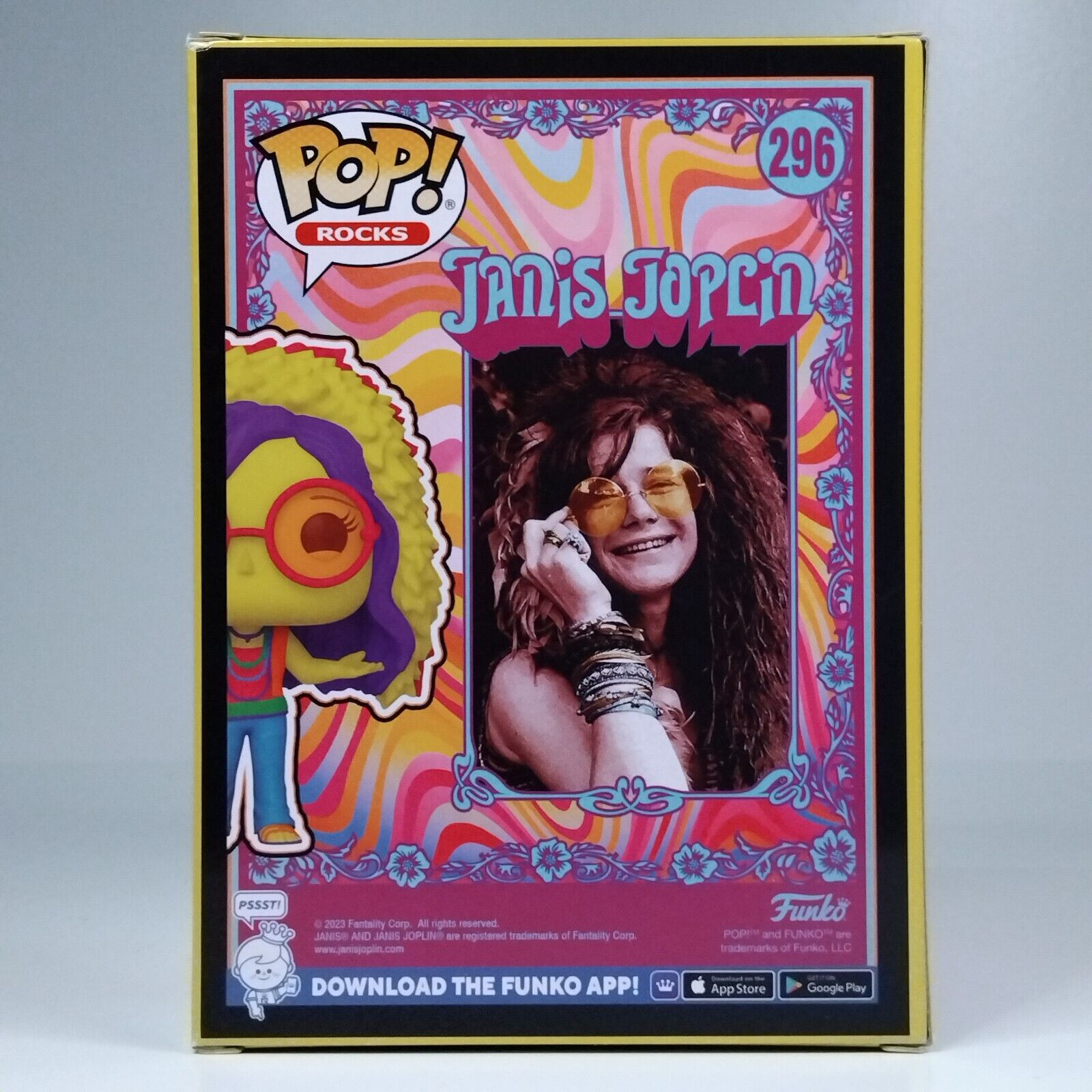 Funko Pop! Rocks Music Blacklight Janis Joplin Exclusive #296