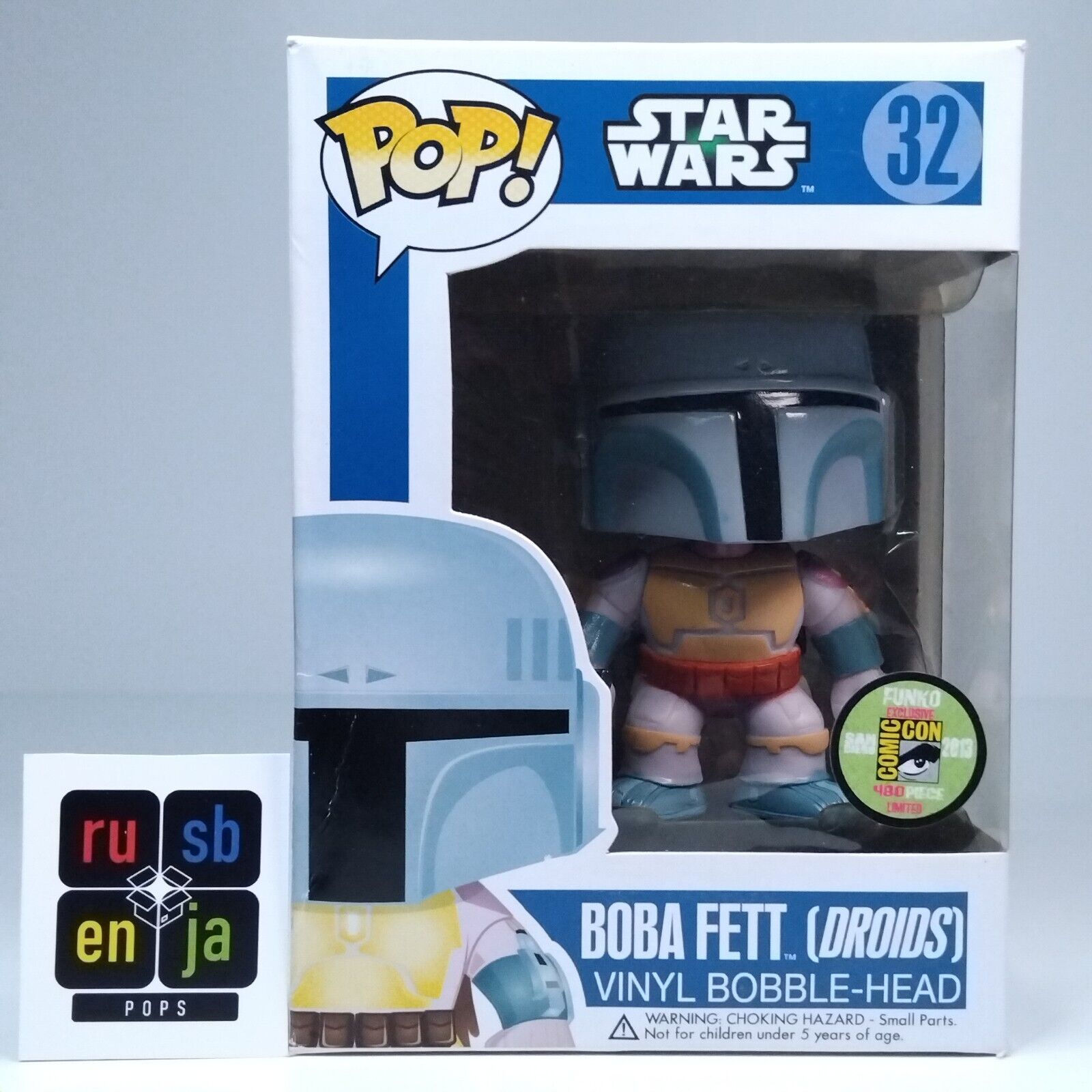 Funko Pop! Star Wars Blue Box Boba Fett Droids SDCC 480 Pcs #32