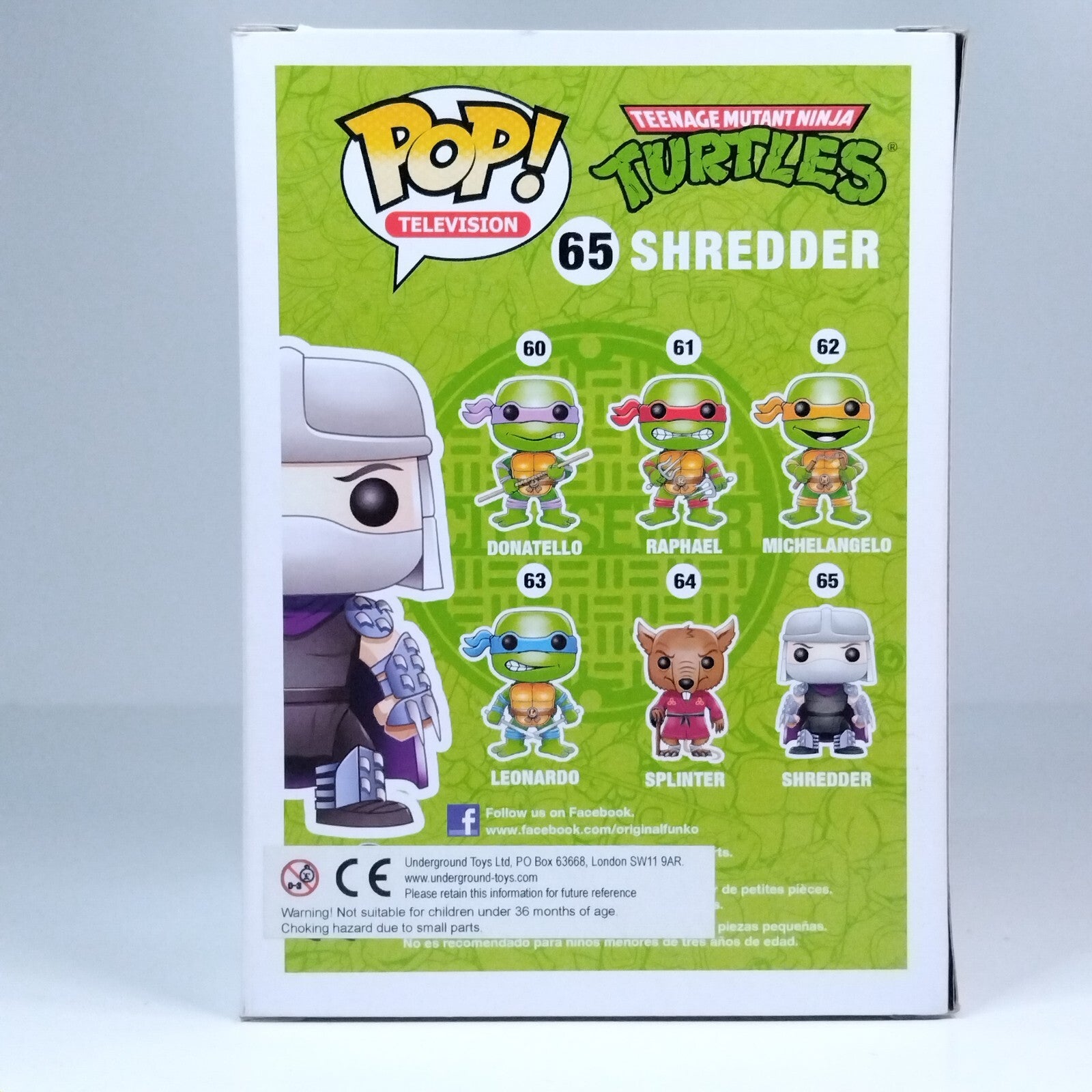 Funko Pop! Retro TV Teenage Mutant Ninja Turtles TMNT Shredder #65