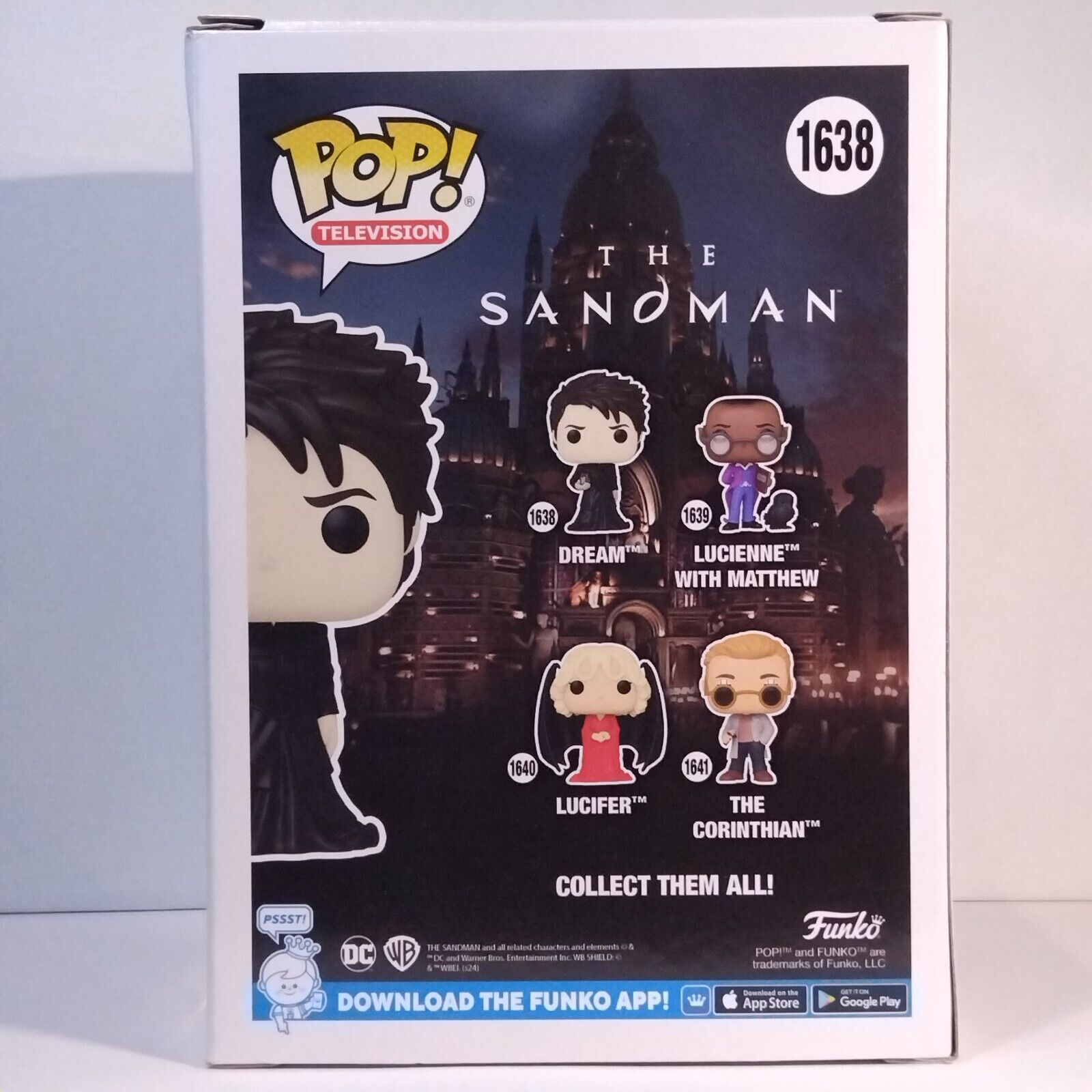 Funko Pop! TV The Sandman Dream Signed Tom Sturridge COA #1638 WS