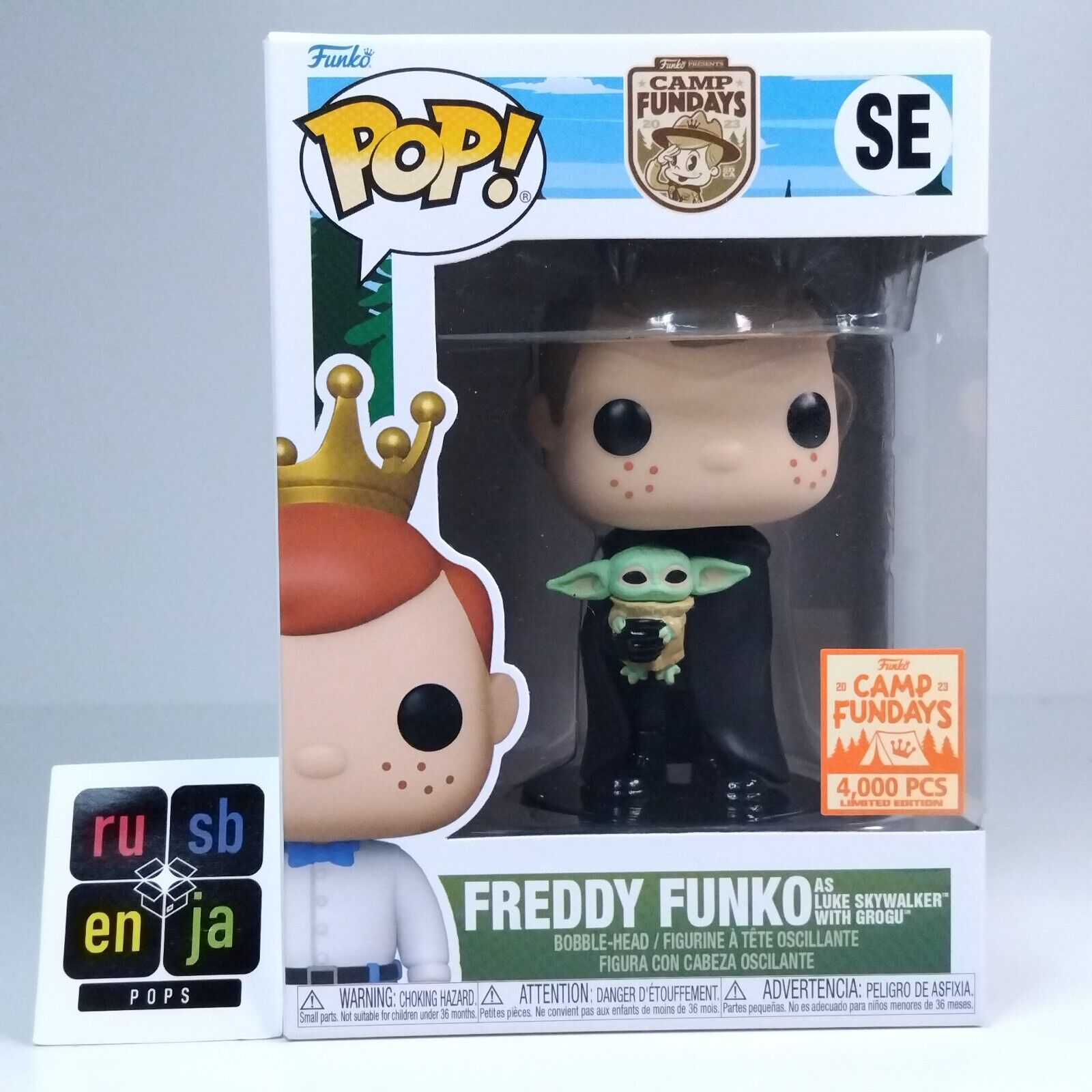 Funko Pop! Star Wars Freddy Funko as Luke Skywalker with Grogu 4,000 Pcs #SE